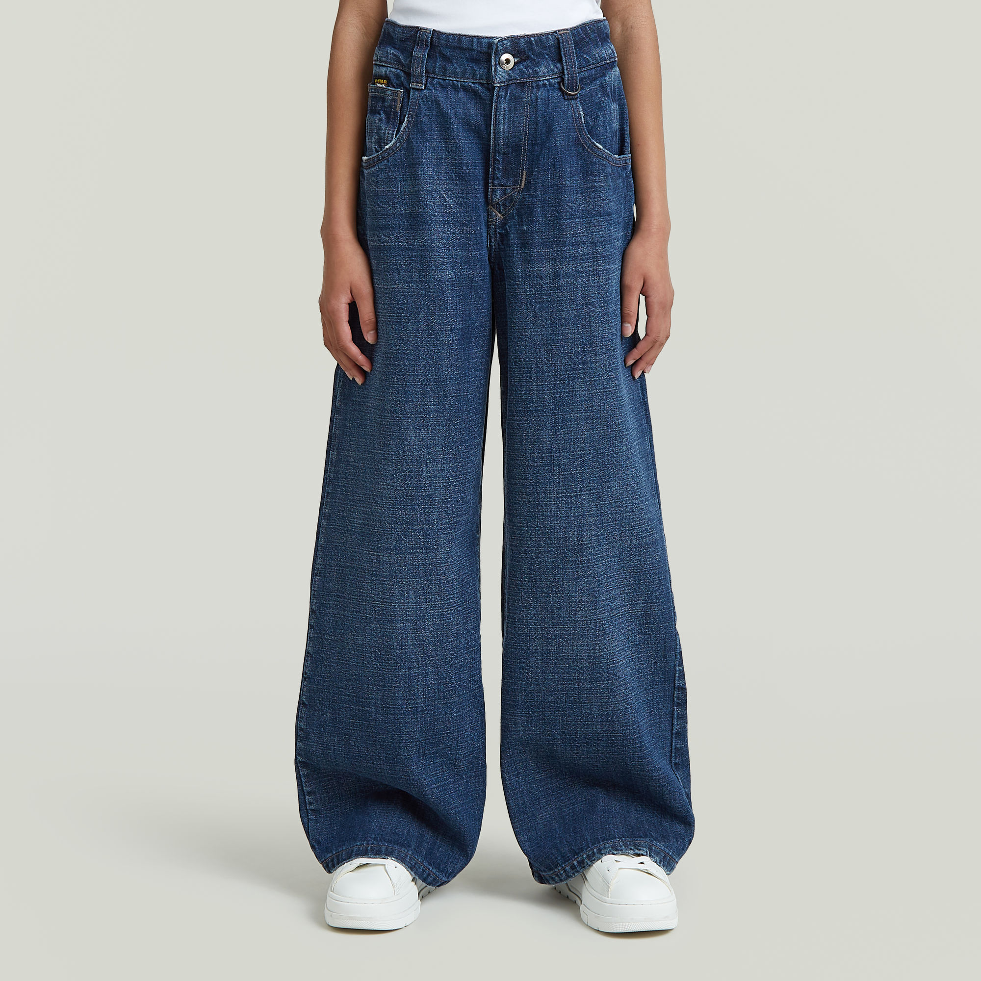 Girls Skater High Loose Jeans - Mittelblau - mädchen