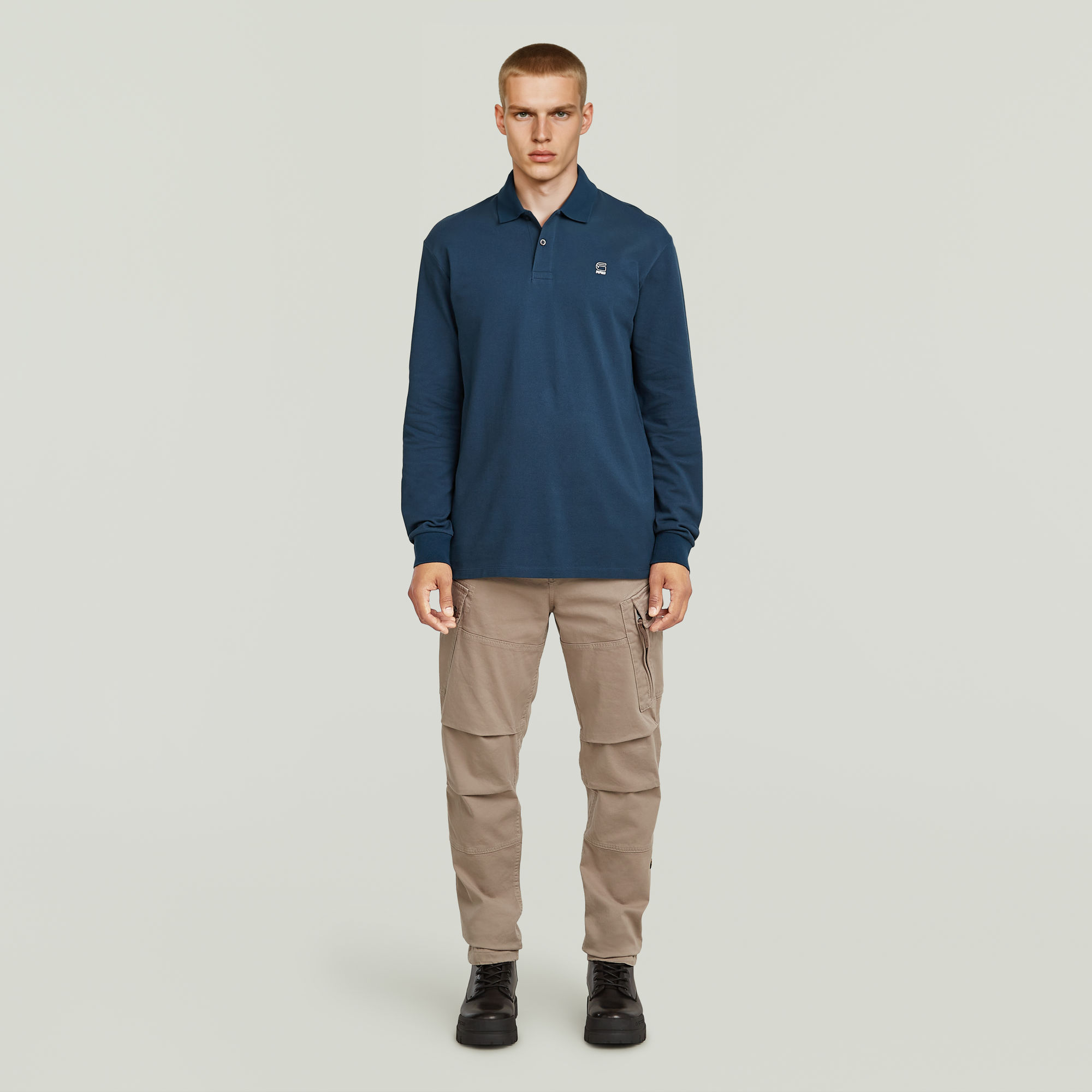 Thumbnail - Oluv Polo - Mittelblau - Herren