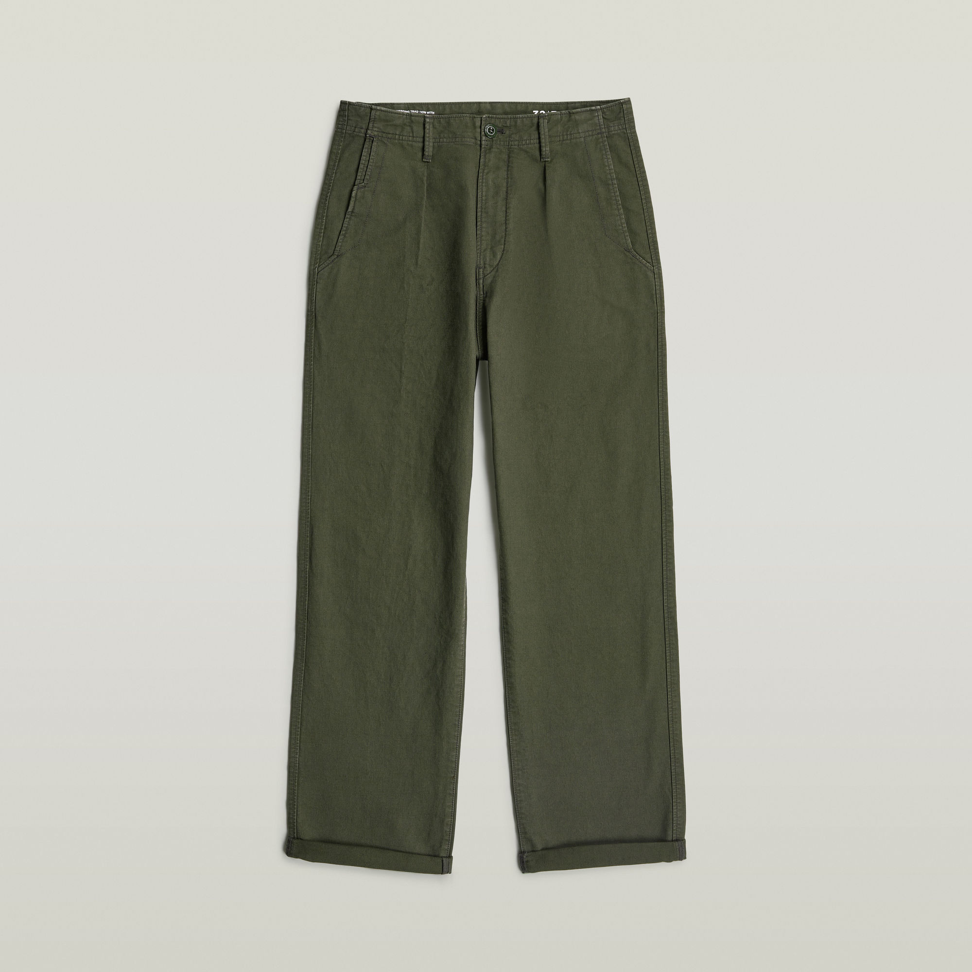 Thumbnail - Pleated Chino Relaxed - Grau - Herren