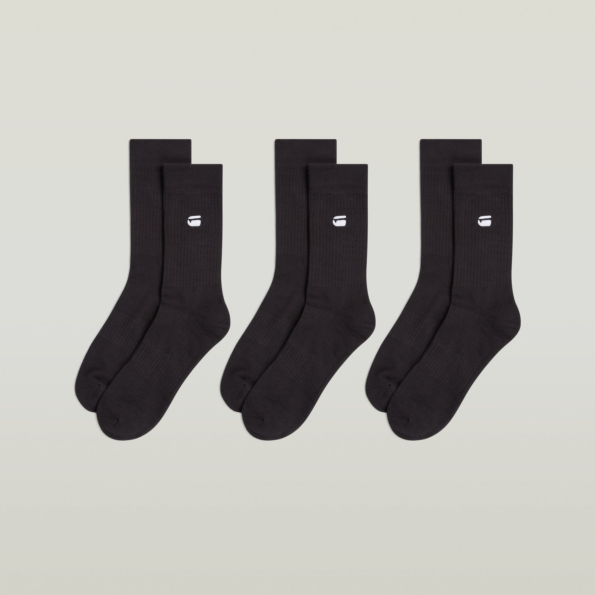 Socken 3er-Pack - Schwarz - Herren