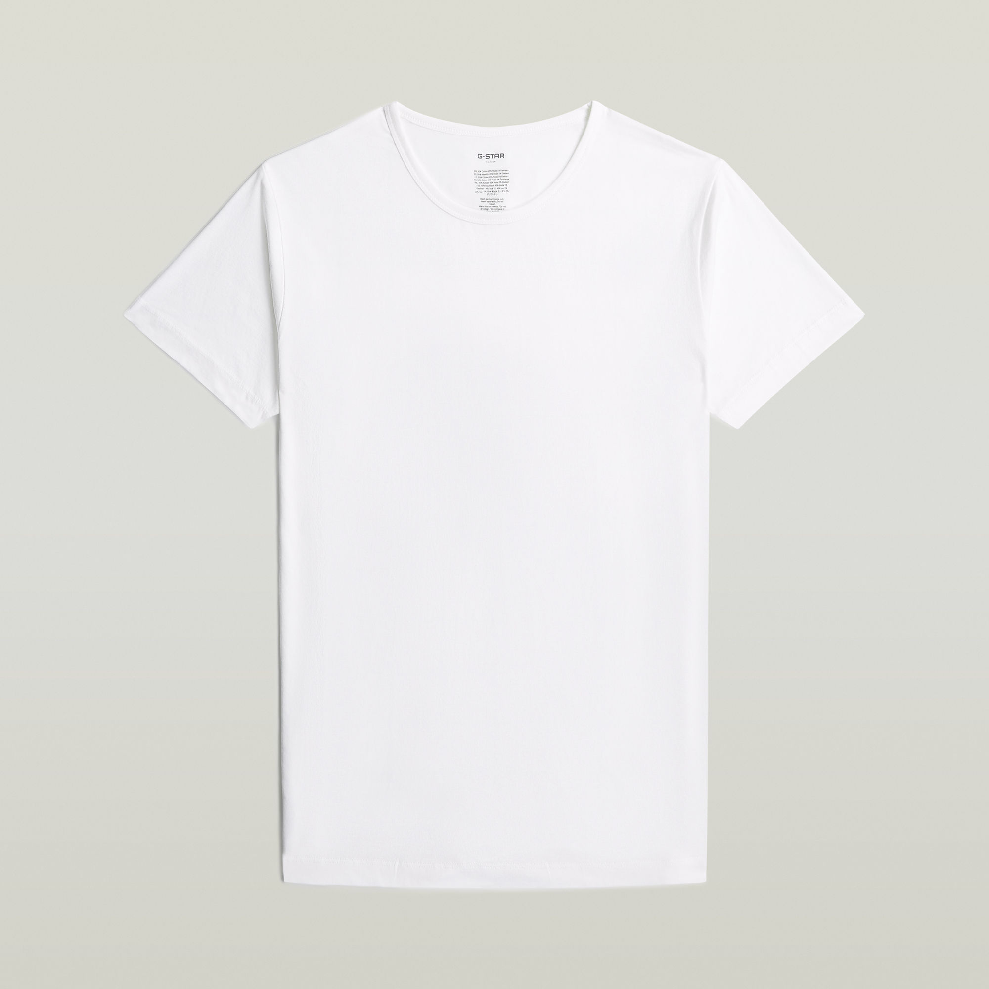 Thumbnail - T-Shirt Crew 3er-Pack - Weiß - Herren