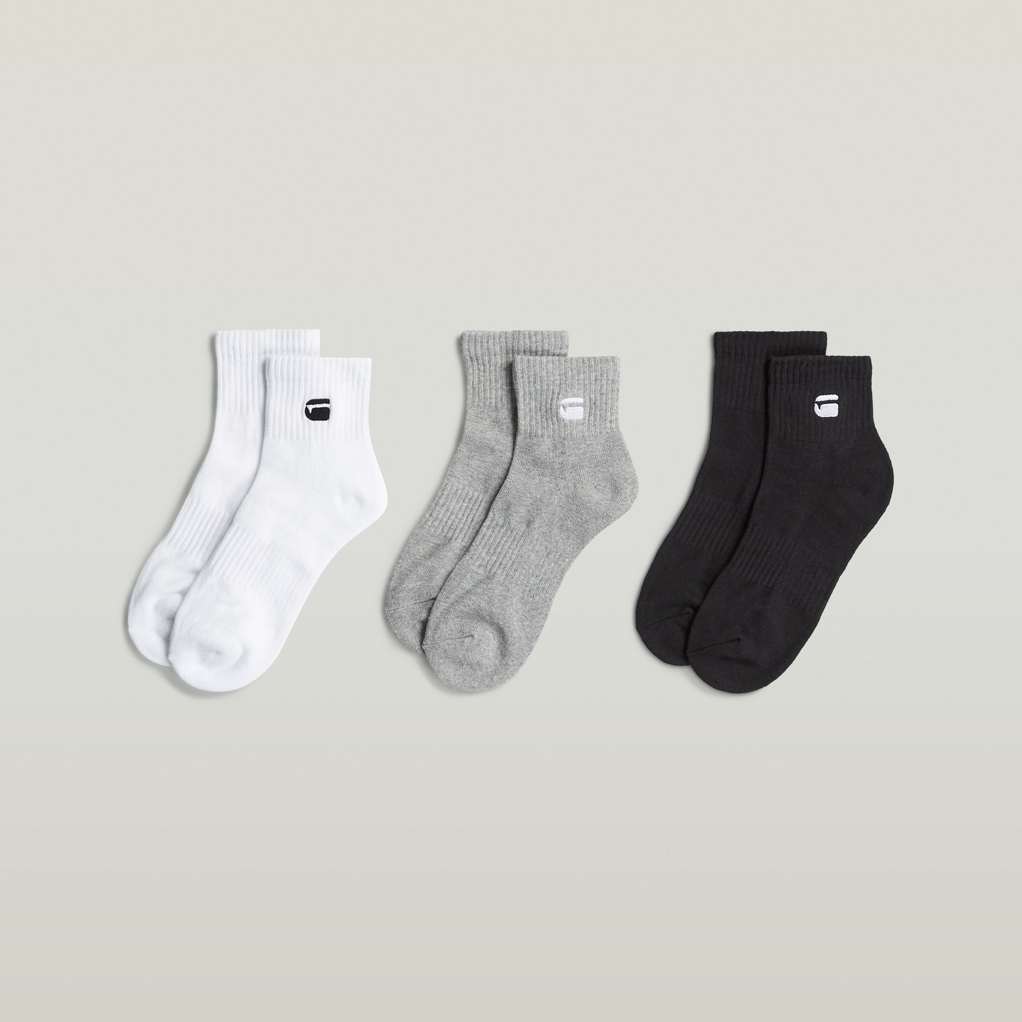 Short Socks 3er-Pack - Mehrfarbig - Herren