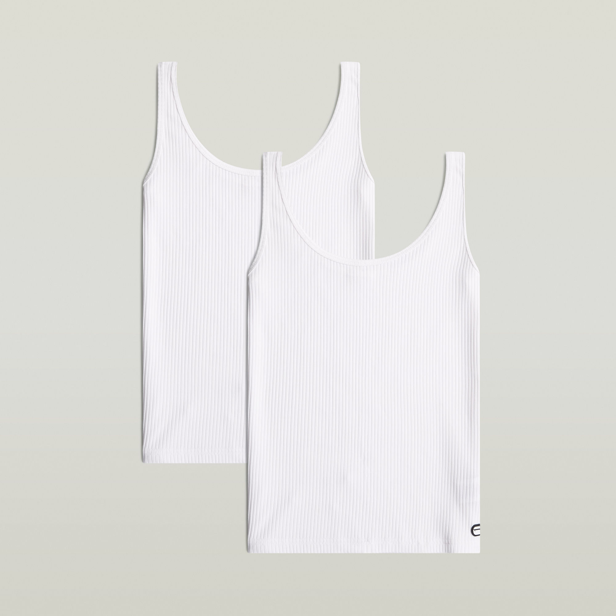 

Rib Vest 2-Pack - White - Women