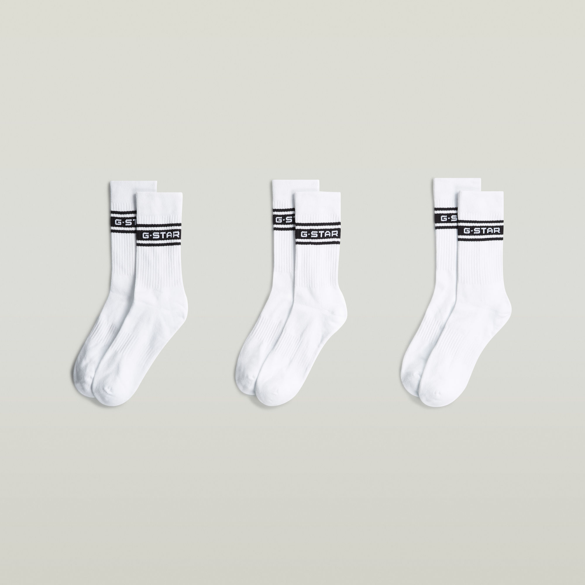

Logo Socks 3-Pack - White - Men
