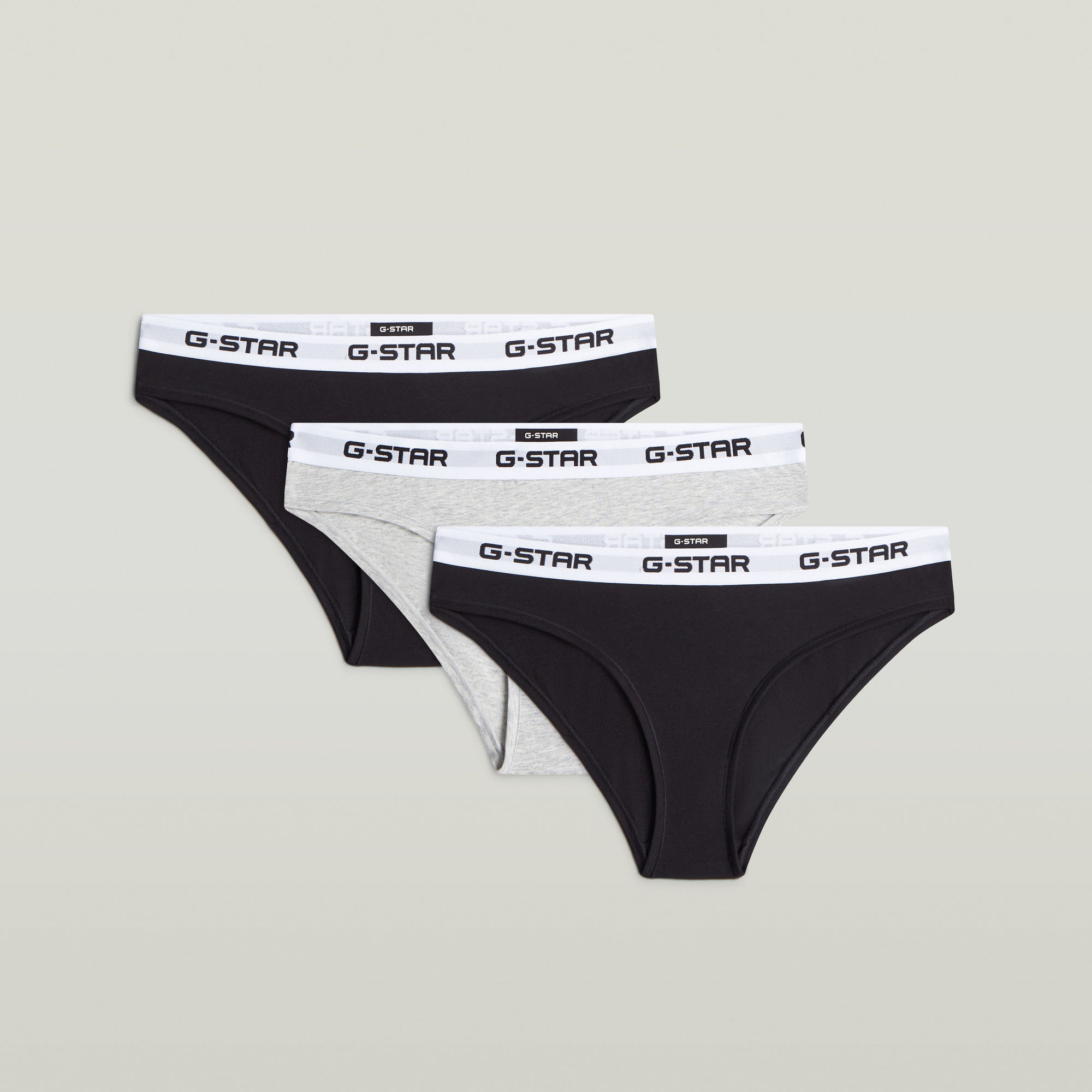 Thumbnail - Hipster Brief 3er-Pack - Mehrfarbig - Damen