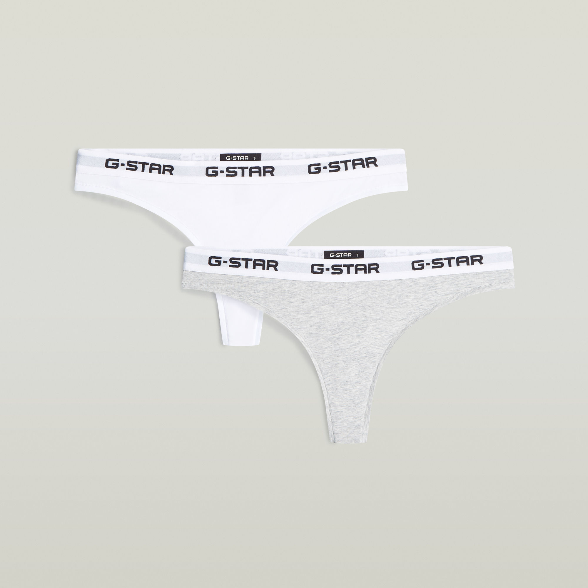 Thumbnail - Thong Brief 2er-Pack - Mehrfarbig - Damen