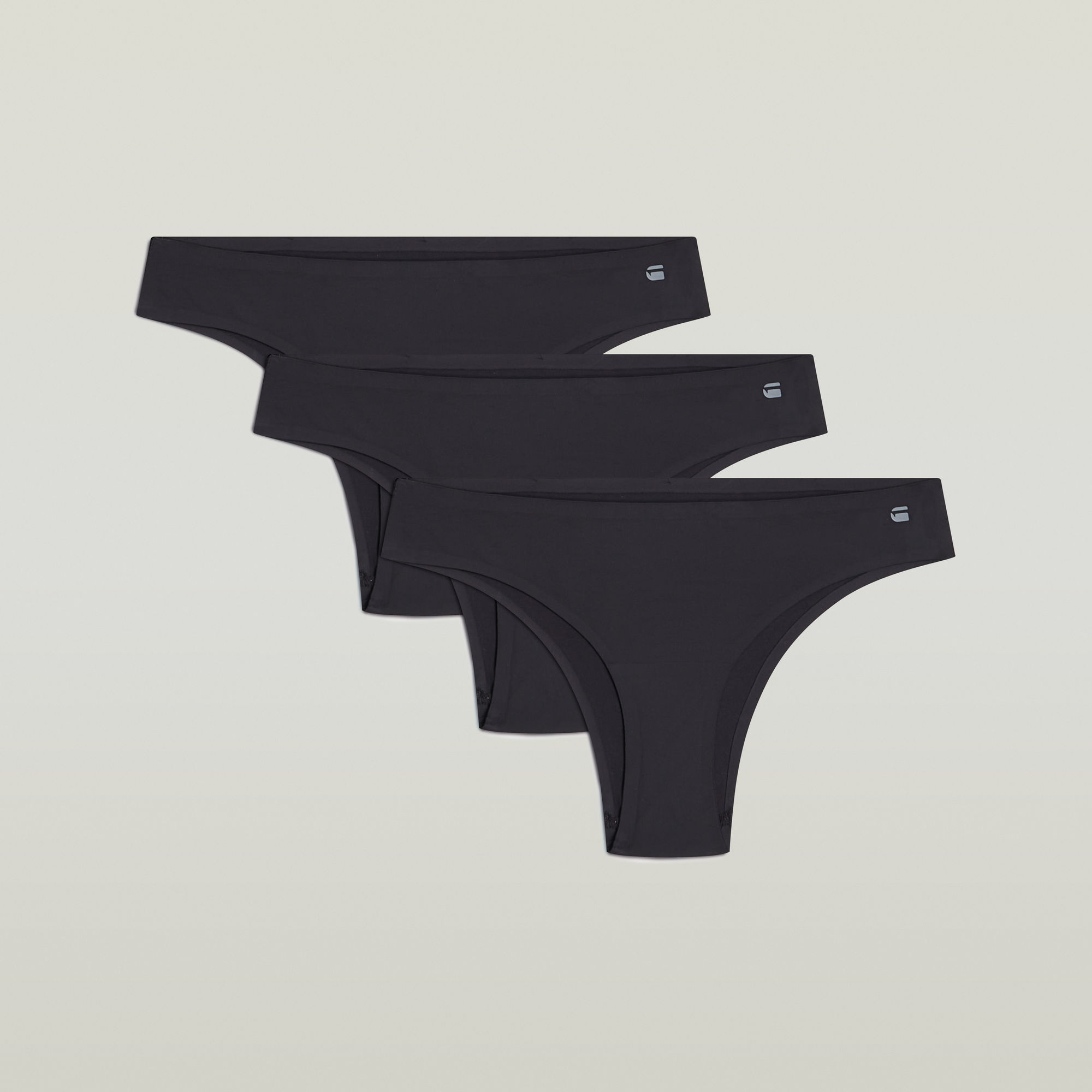 

Hipster No VPL Brief 3er-Pack - Schwarz - Damen