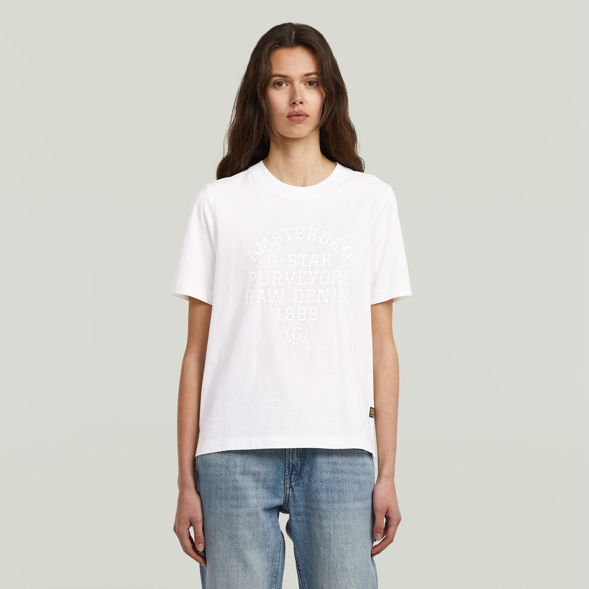 Text Graphic T-Shirt - Weiß - Damen