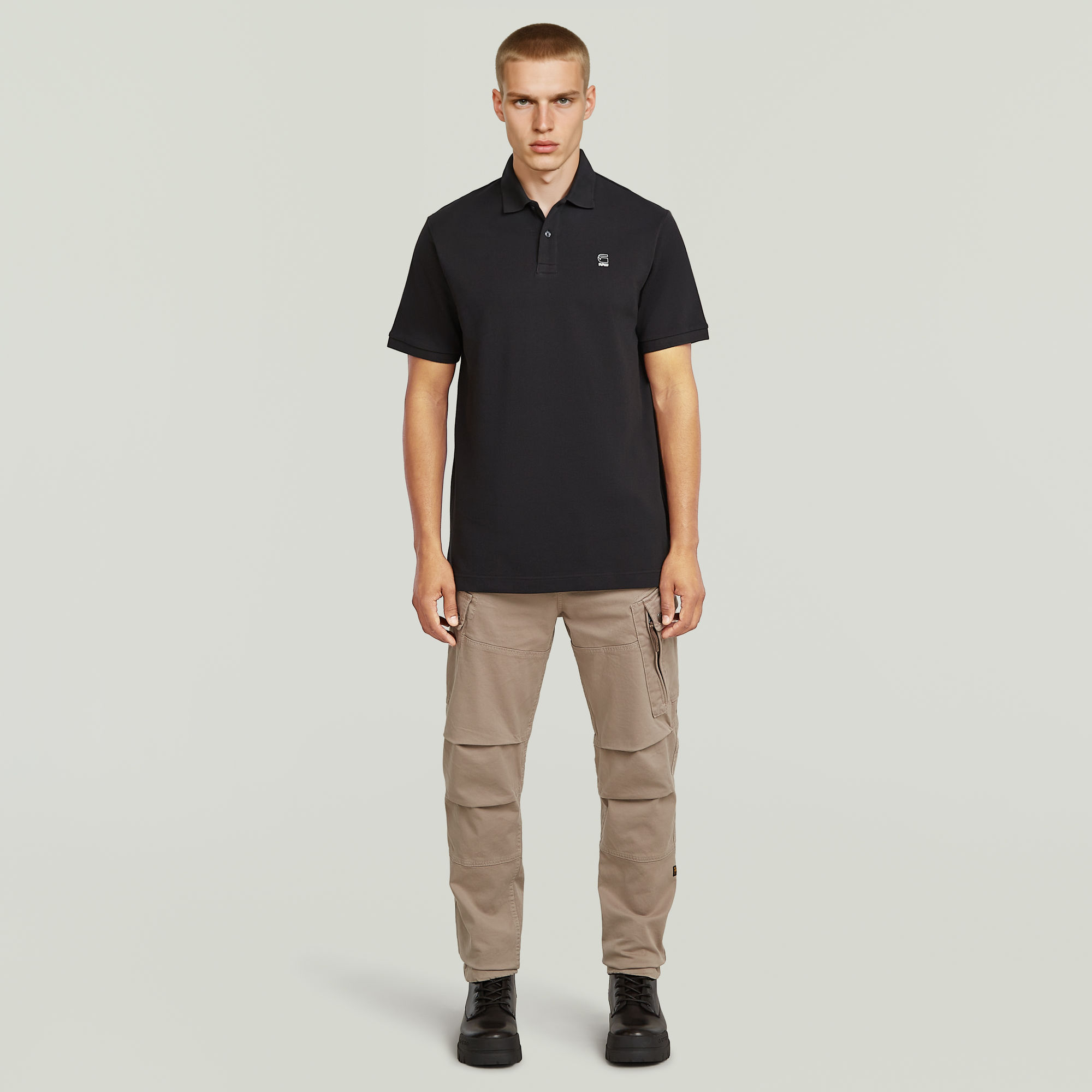 Thumbnail - Oluv Polo - Schwarz - Herren