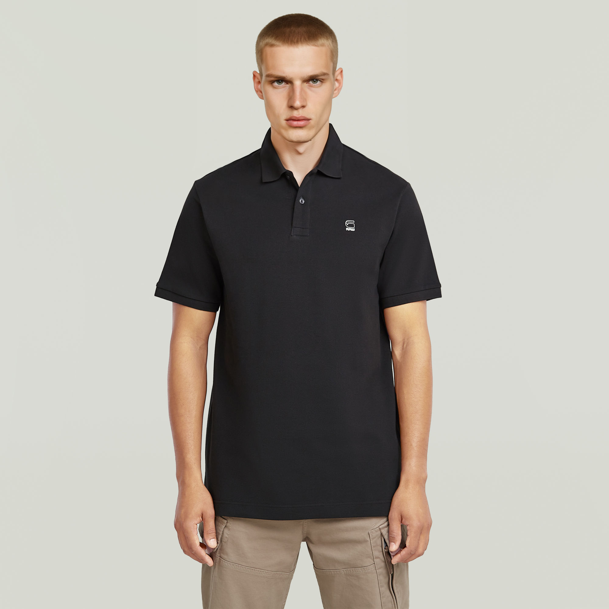 Oluv Polo - Schwarz - Herren