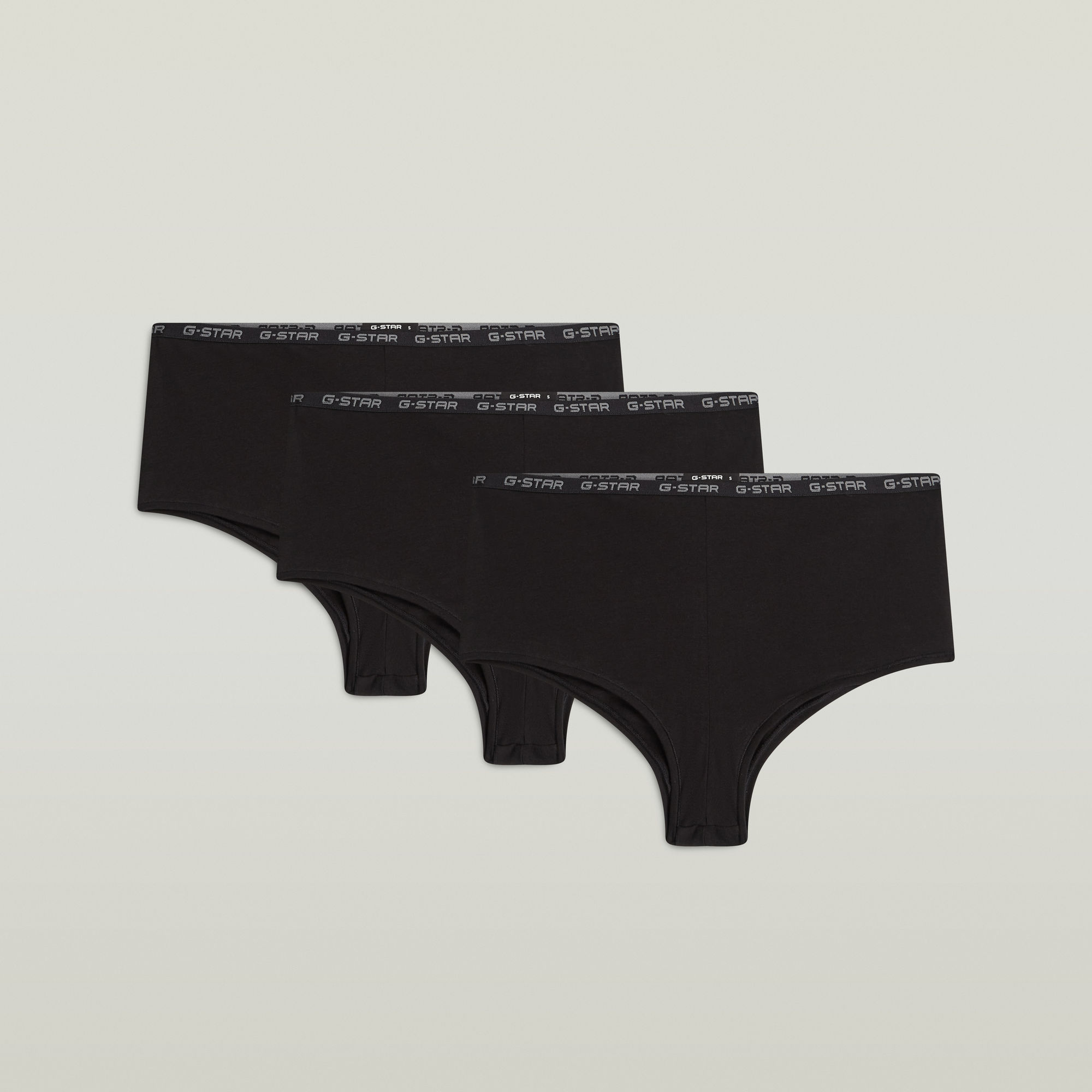 Shorts 3er-Pack - Schwarz - Damen