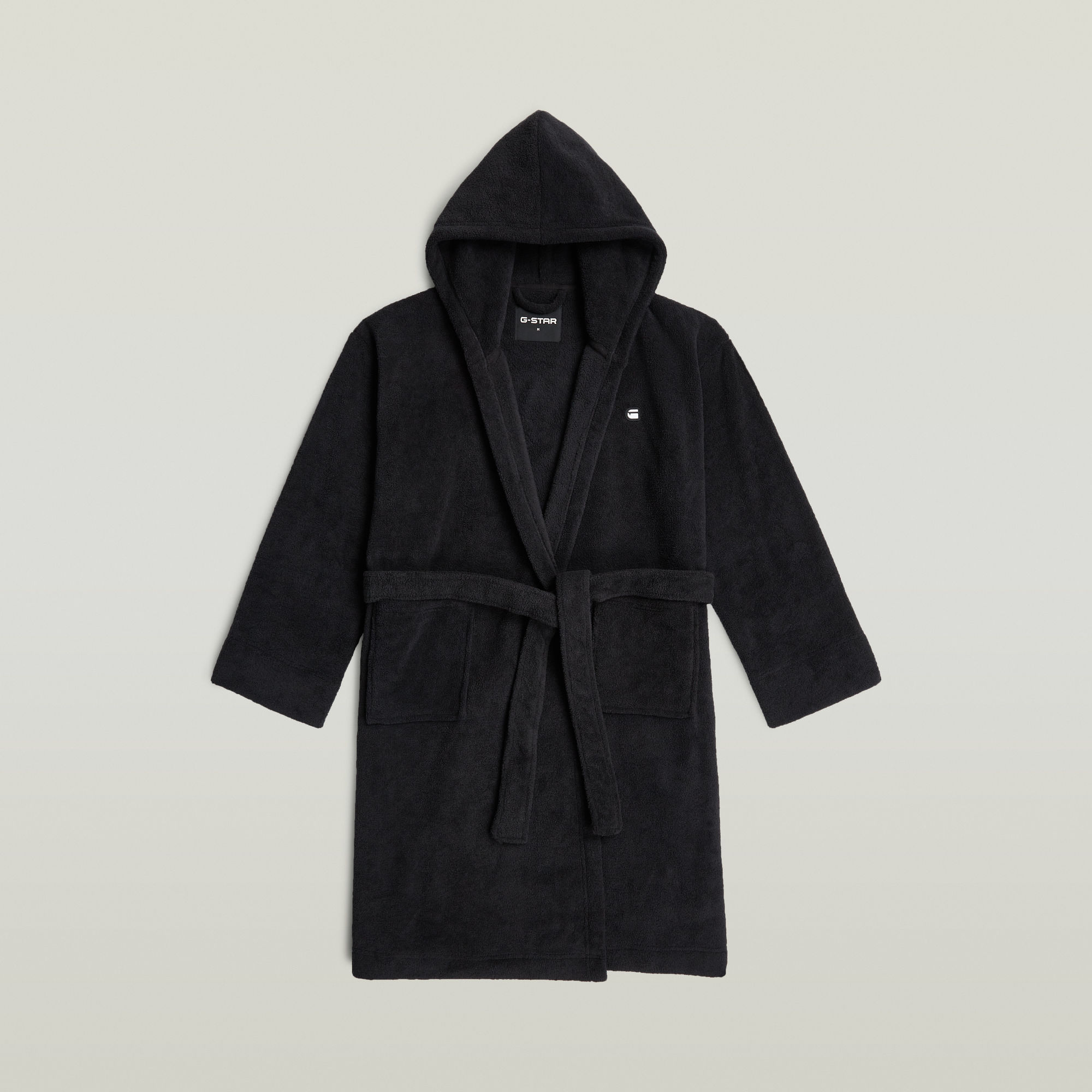 

Hooded Badjas - Zwart - Dames