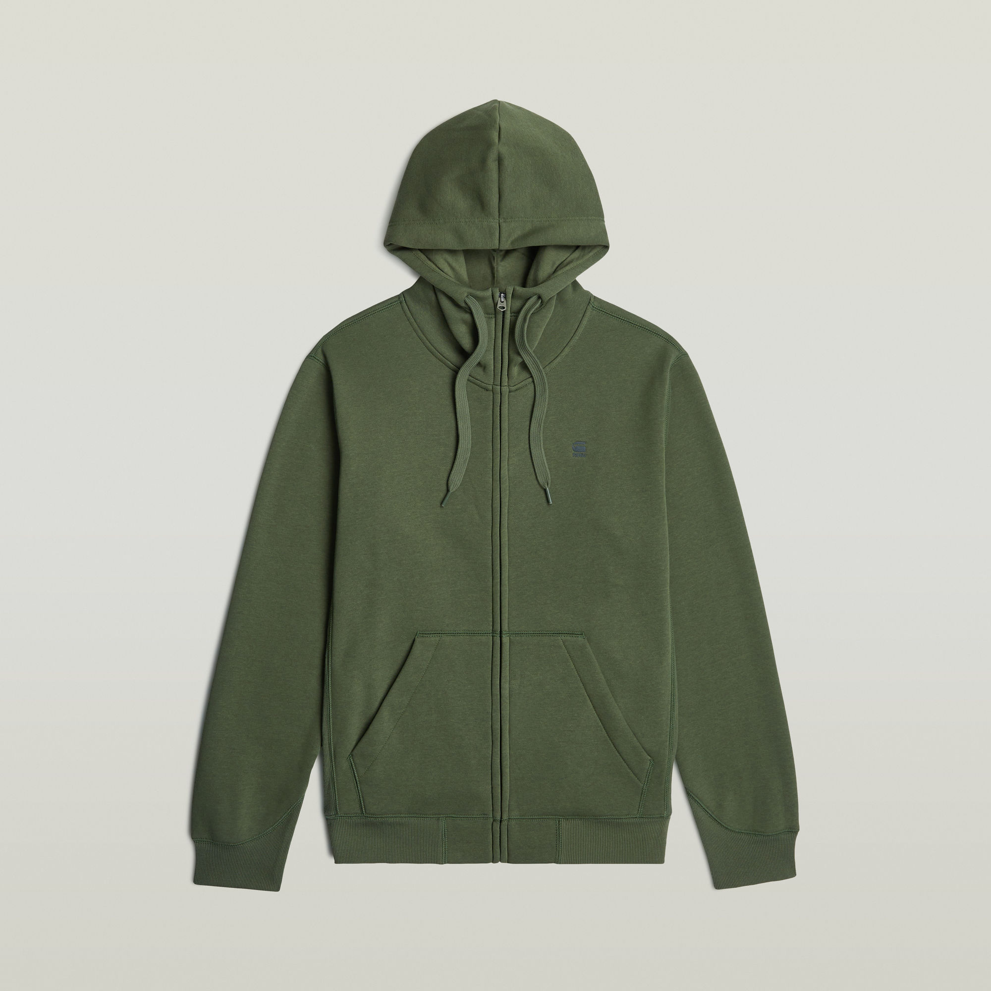 Thumbnail - Premium Core Hoodie Zip Sweater - Grün - Herren