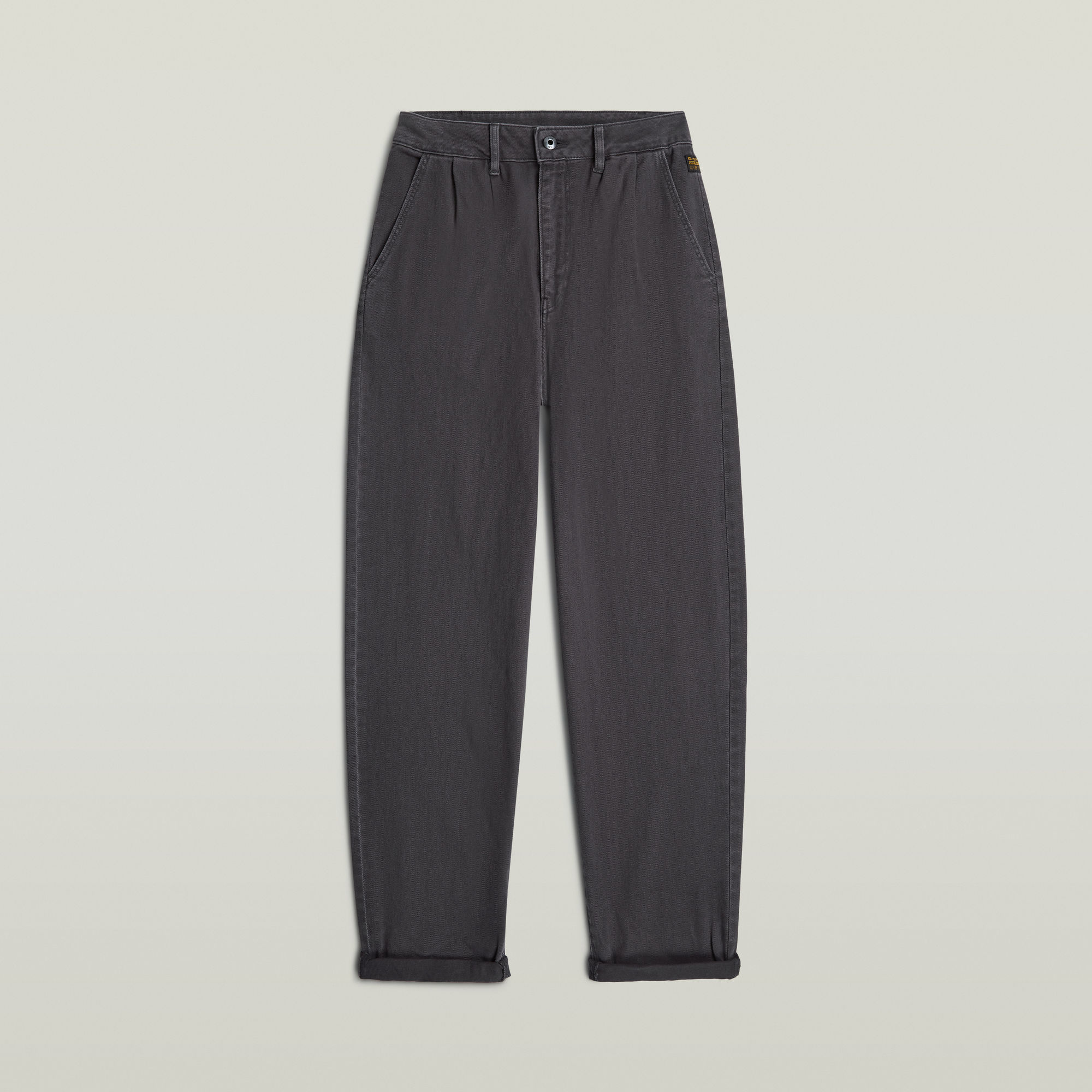 

Pleated Tapered Chino - Grijs - Dames