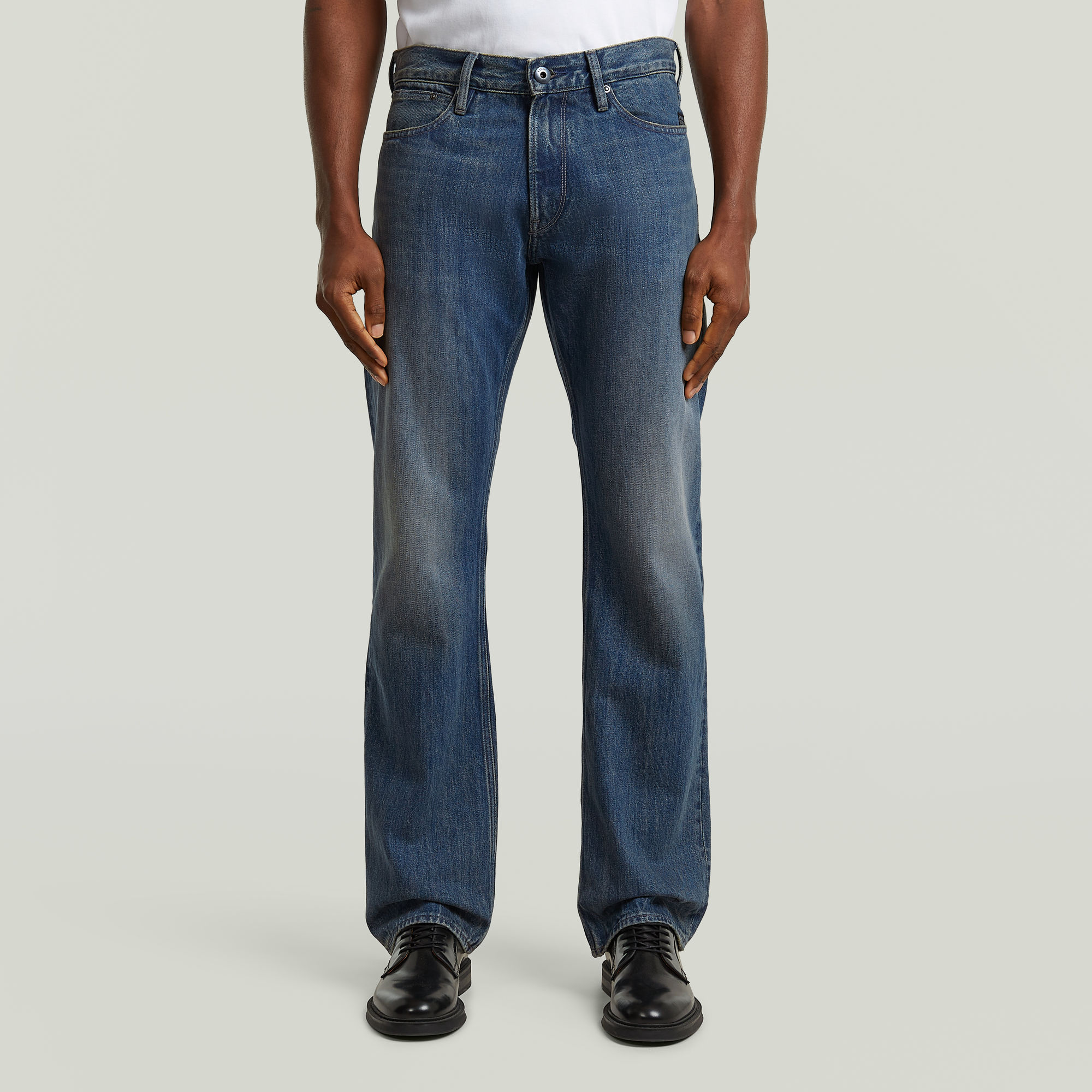 

Dakota Regular Straight Jeans - Midden blauw - Heren