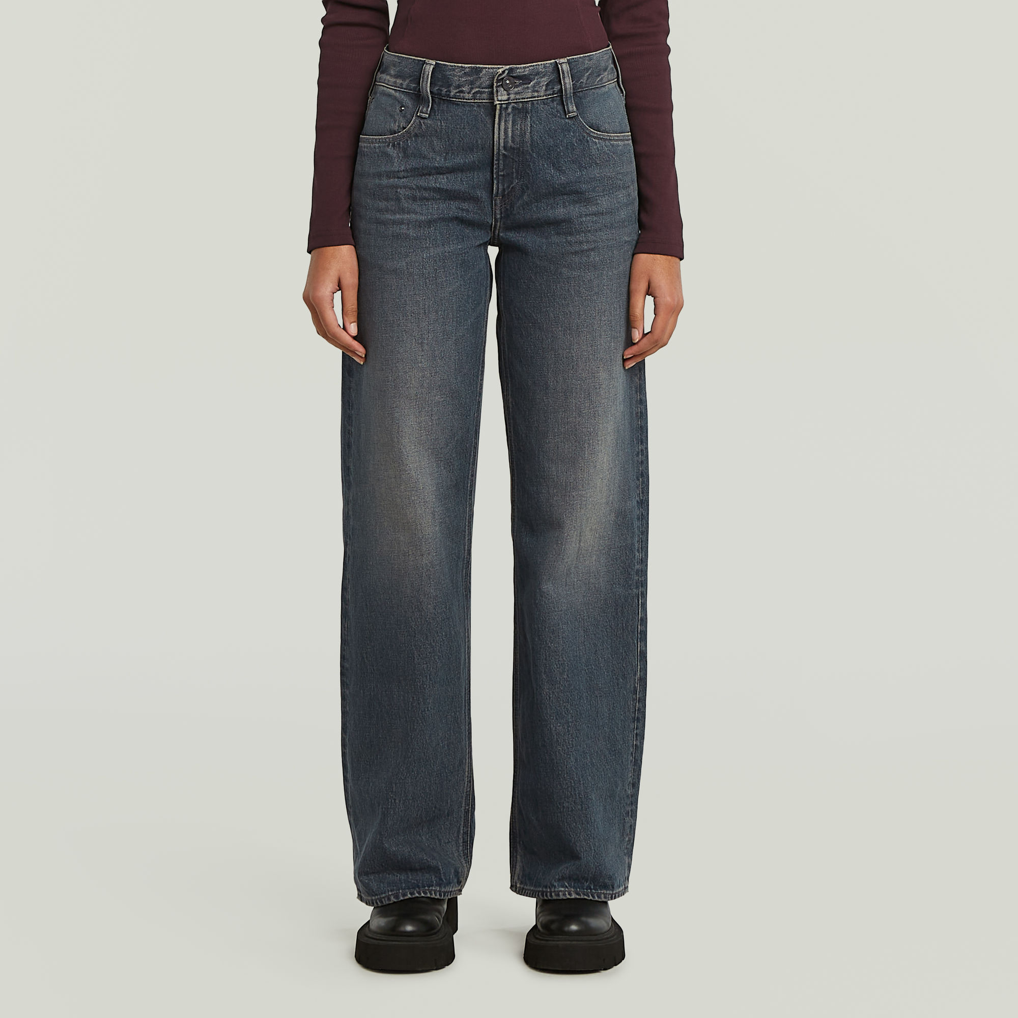 

Judee Loose Jeans - Donkerblauw - Dames