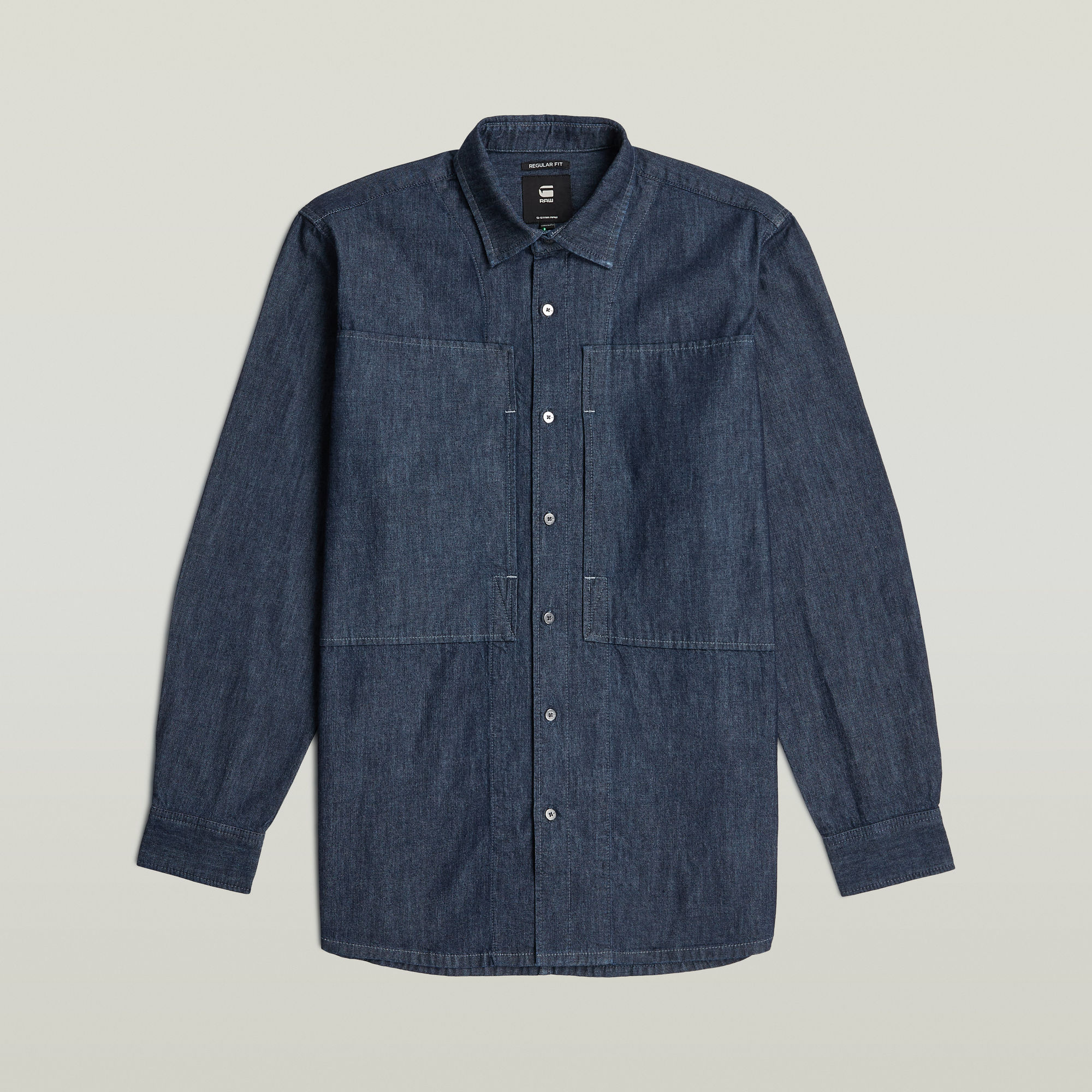 G-Star RAW Panelled Pocket Regular Shirt - Donkerblauw - Heren