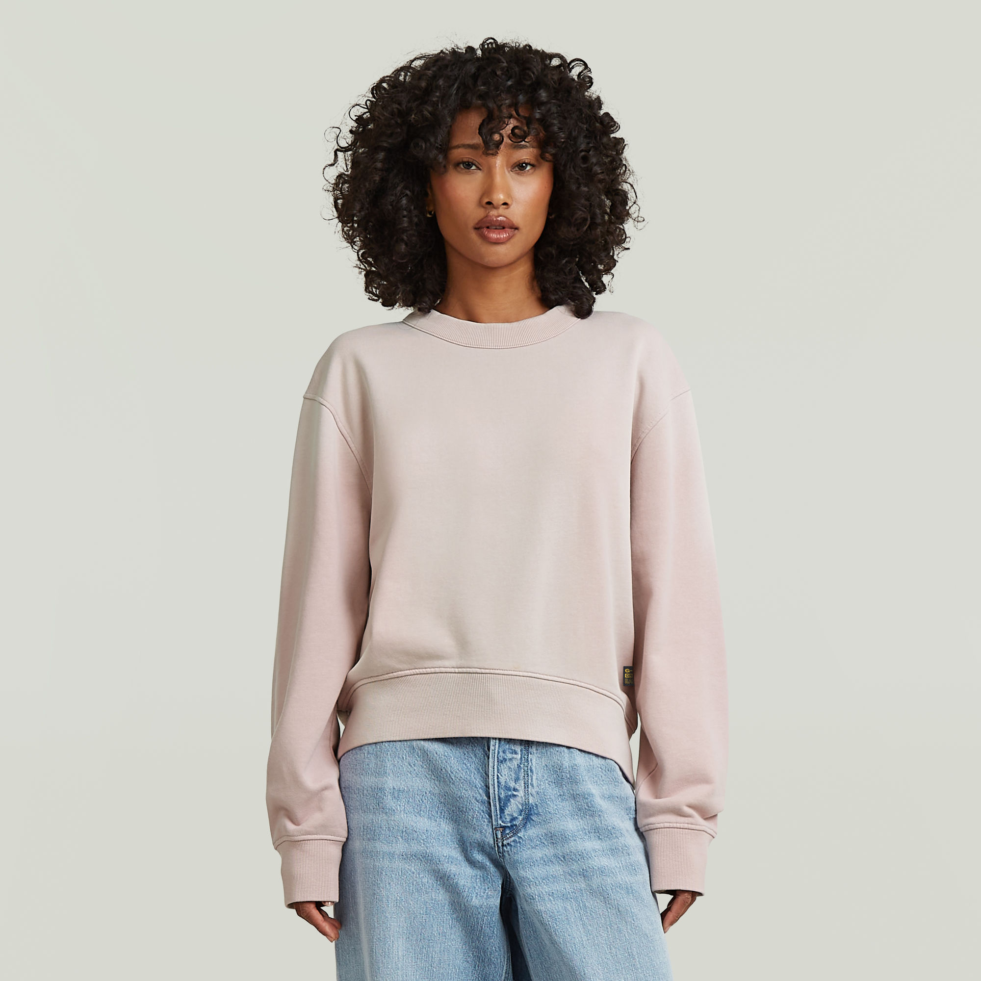 

Washed Relaxed Sweater - Roze - Dames