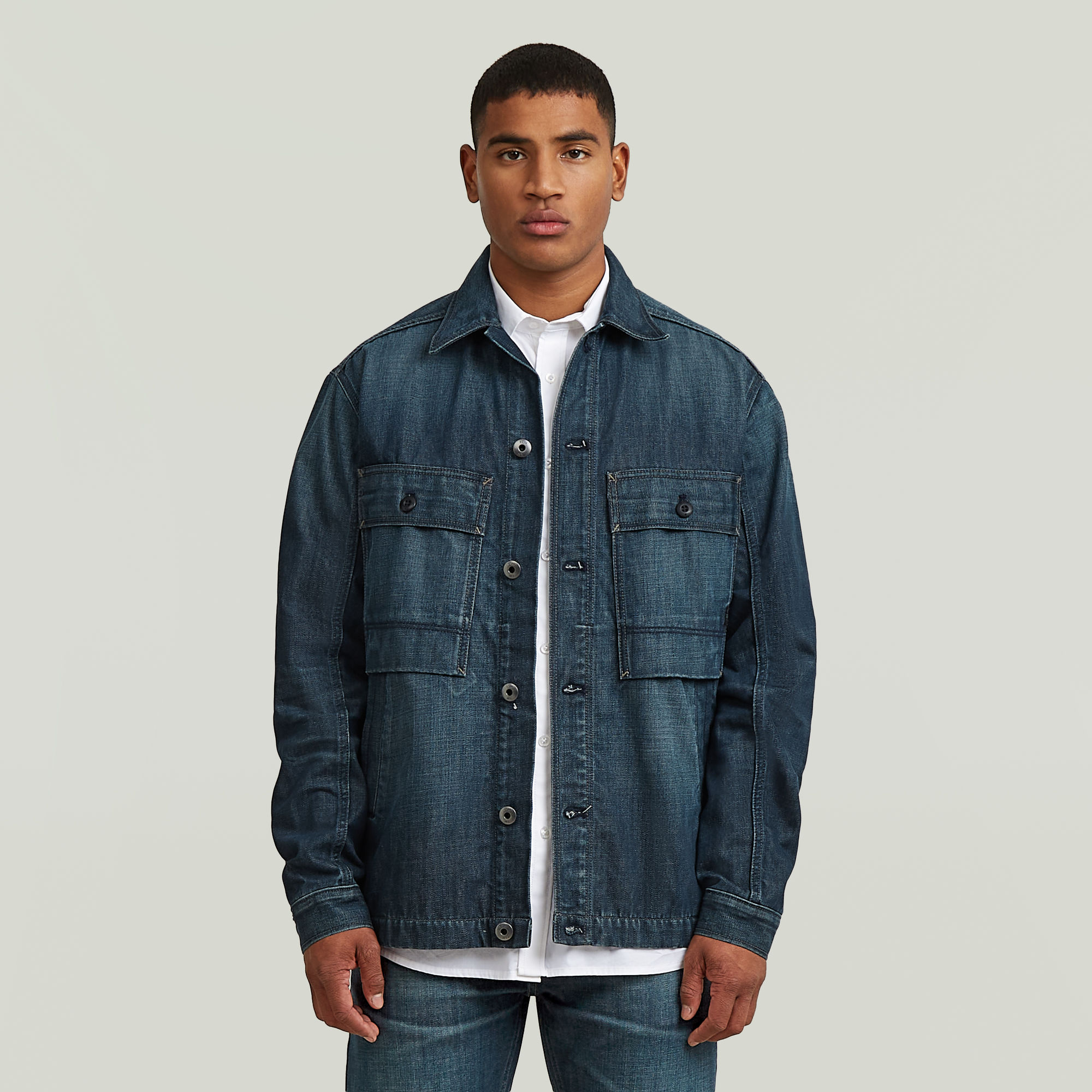 Mosa Overshirt - Dunkelblau - Herren