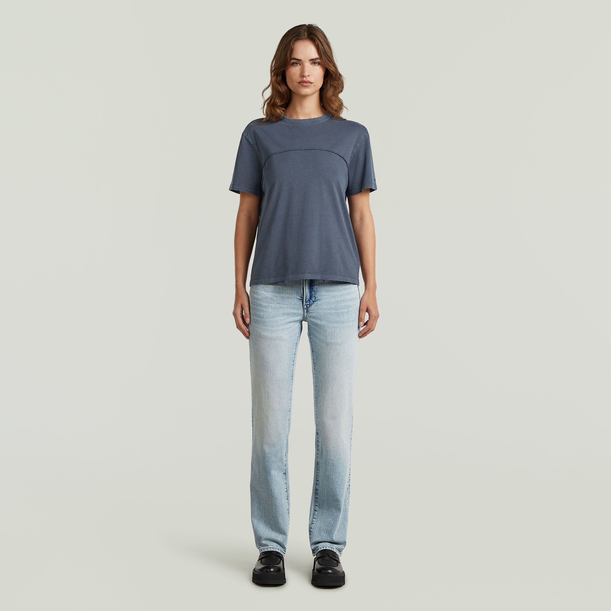 Thumbnail - G-Straight Jeans - Hellblau - Damen