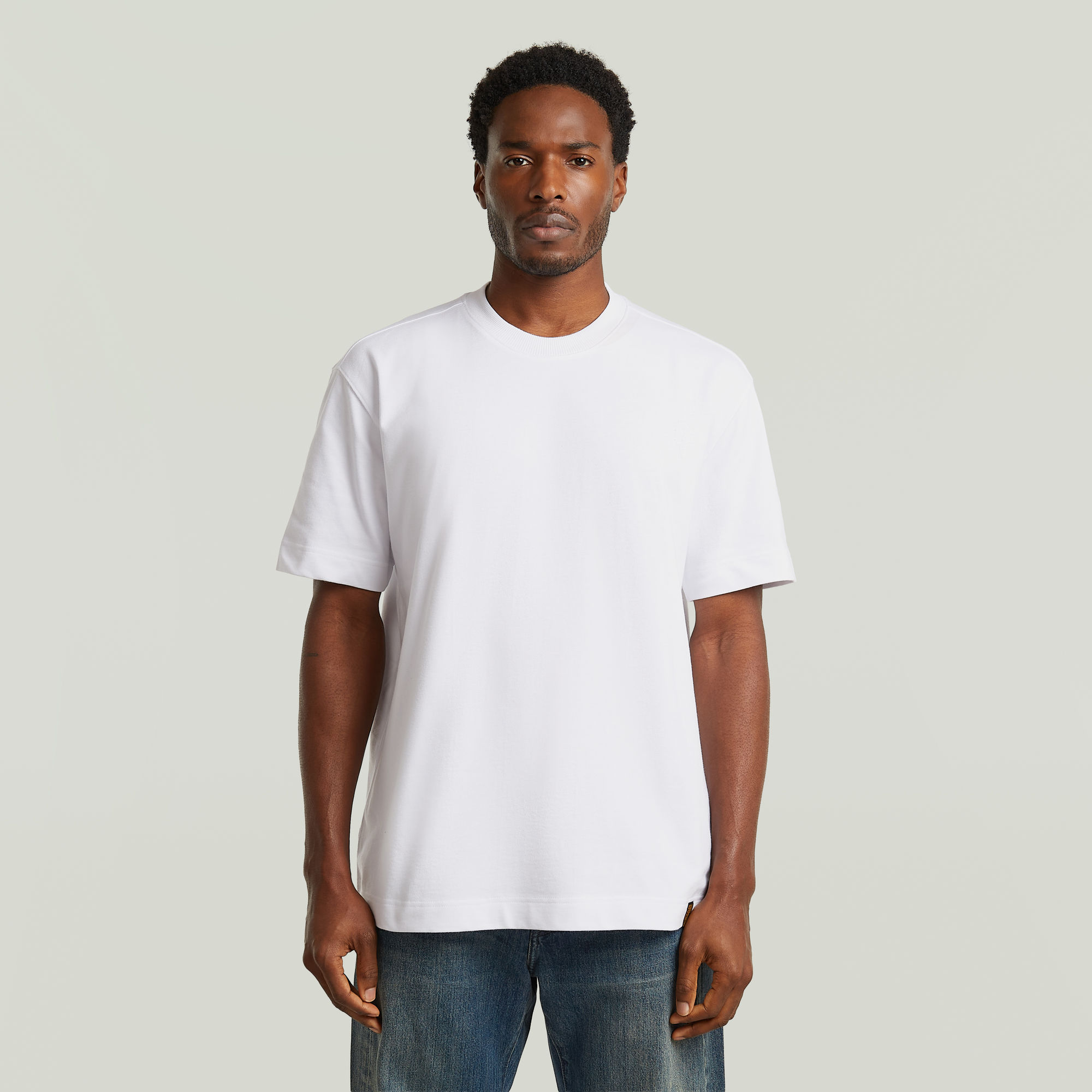 GS-01 Relaxed T-Shirt - Weiß - Herren