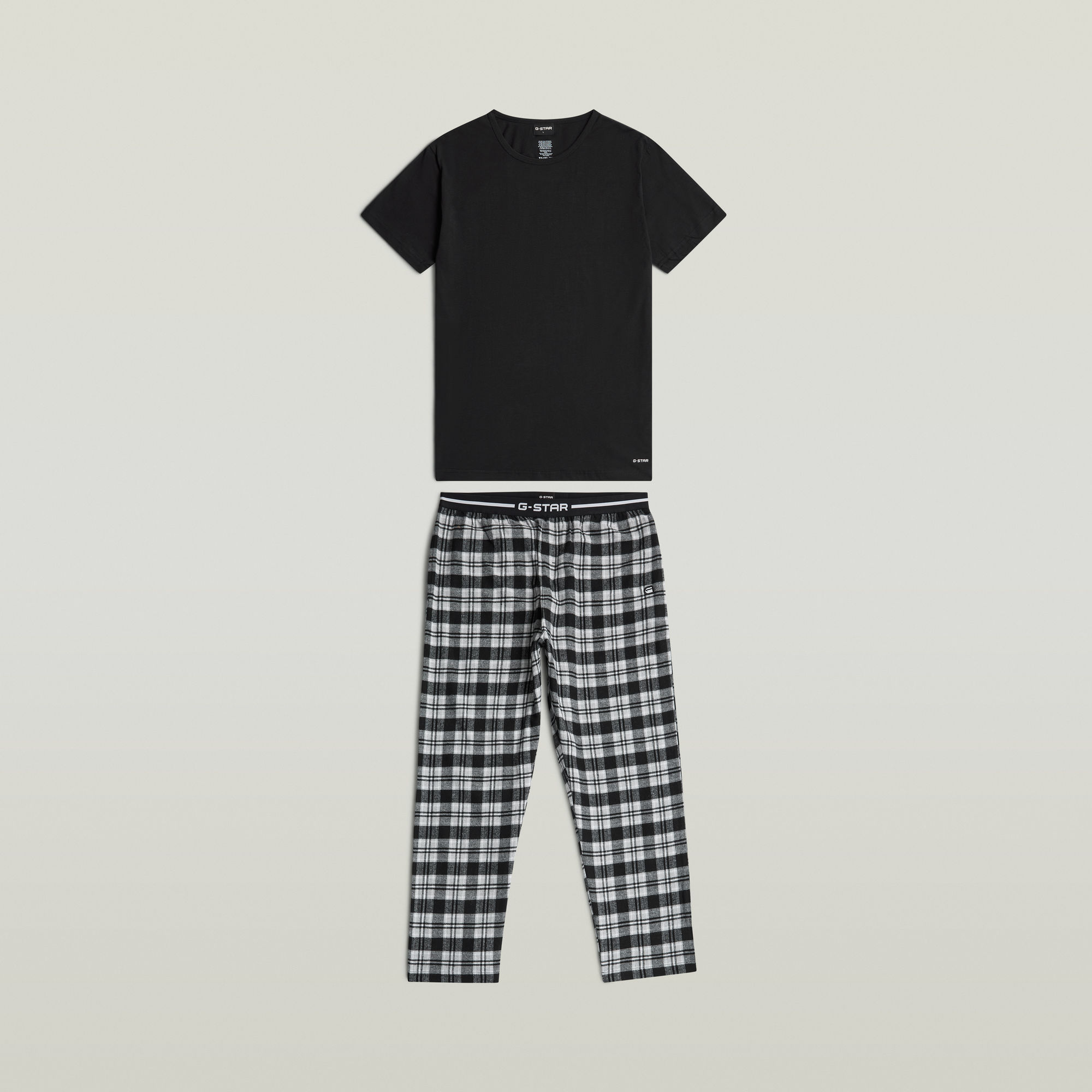 

Tee en Broek Pyjama Set - Meerkleurig - Heren