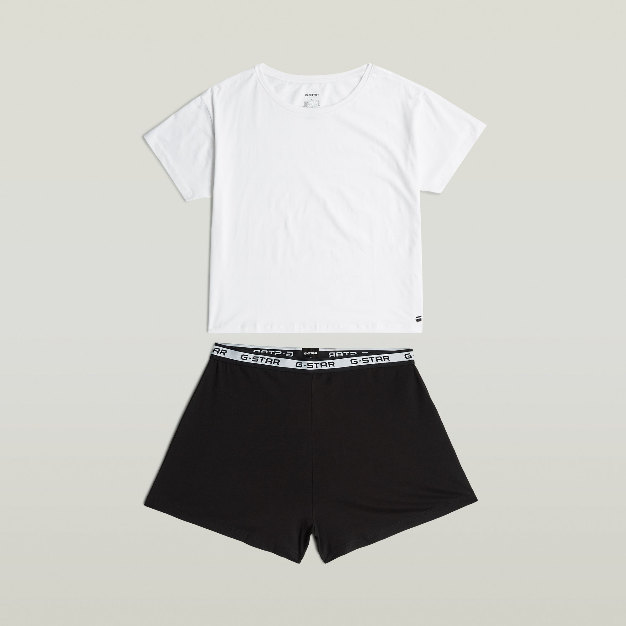 

T-Shirt & Shorts Pyjama Set - Mehrfarbig - Damen