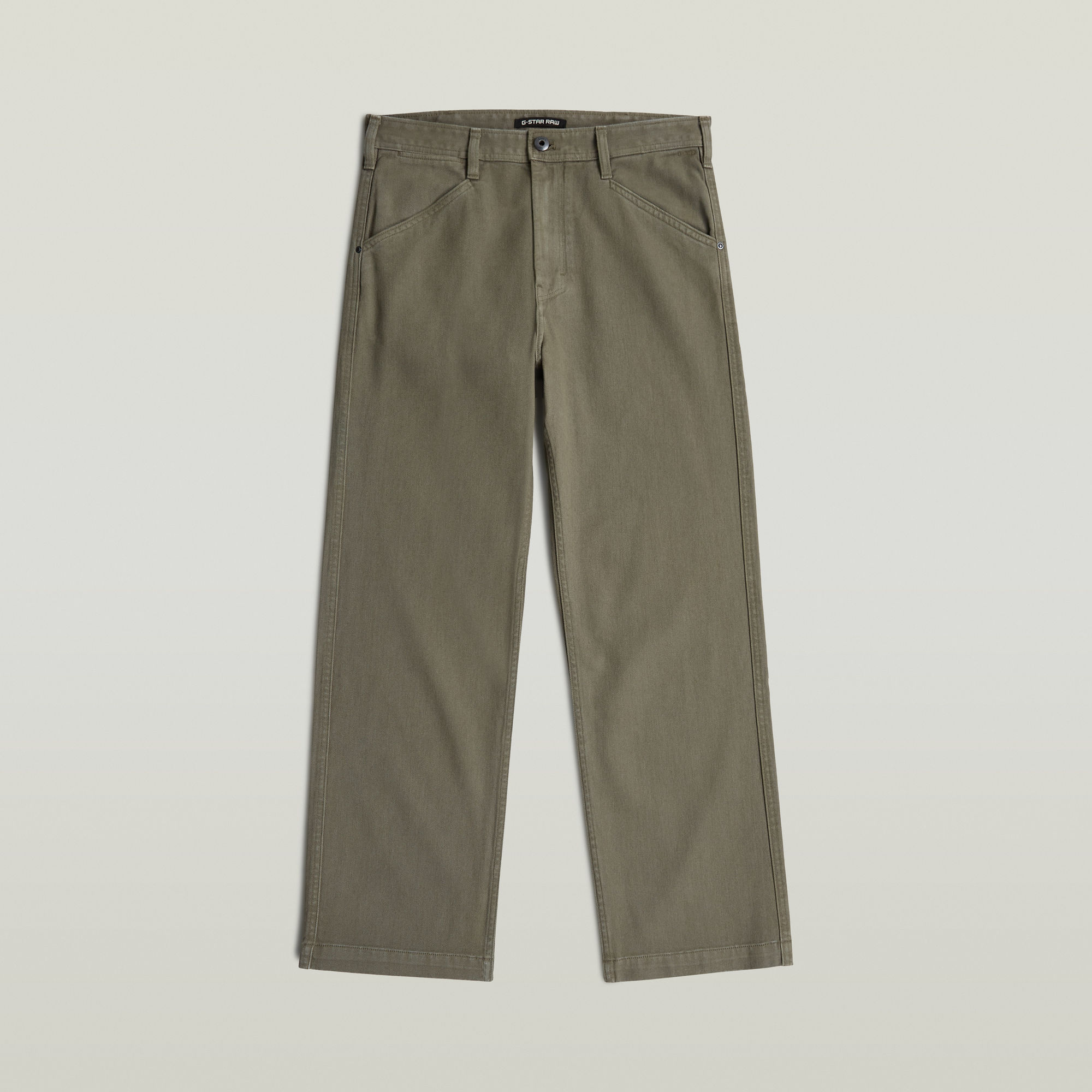 Relaxed Straight Chino - Braun - Herren