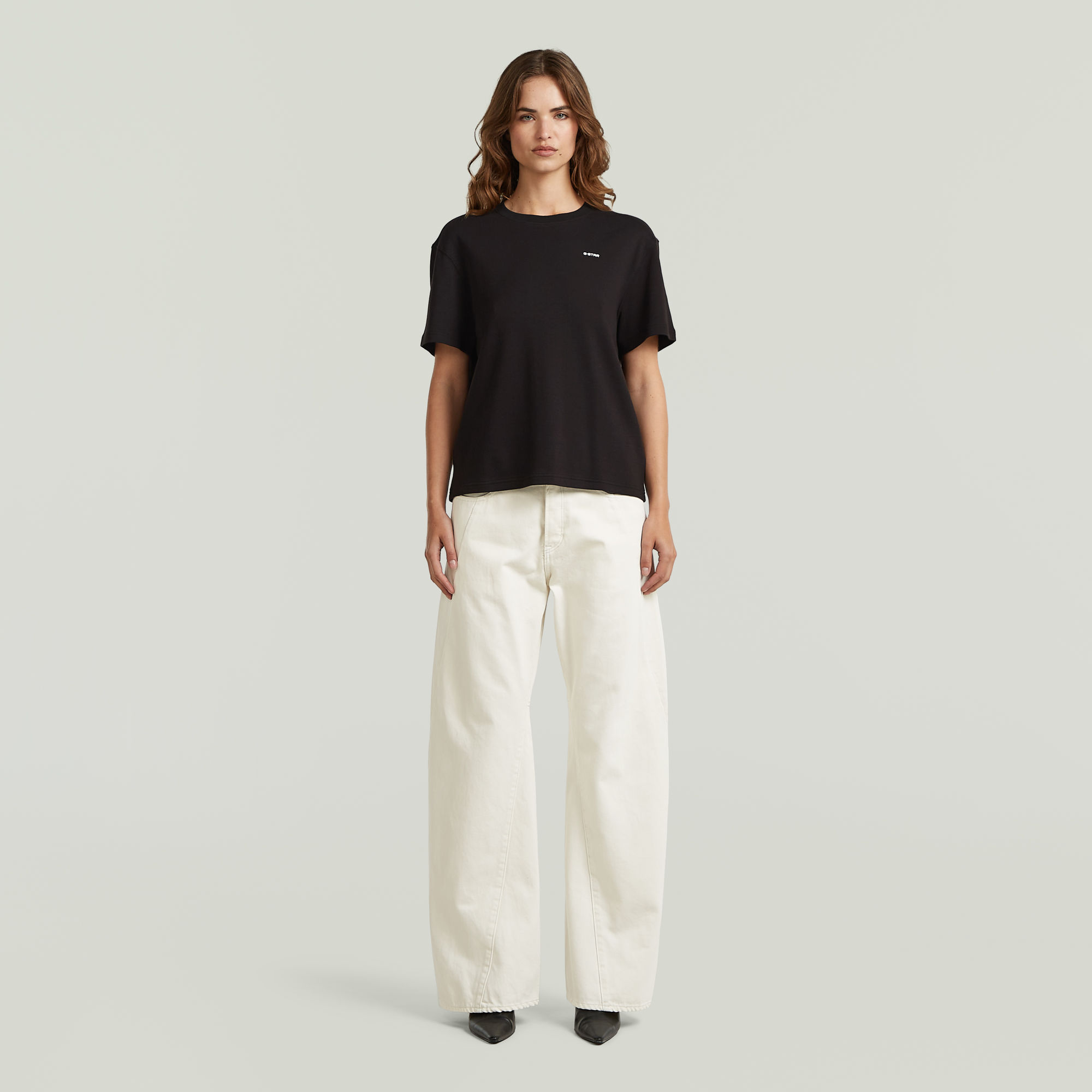 Thumbnail - Logo T-Shirt - Schwarz - Damen