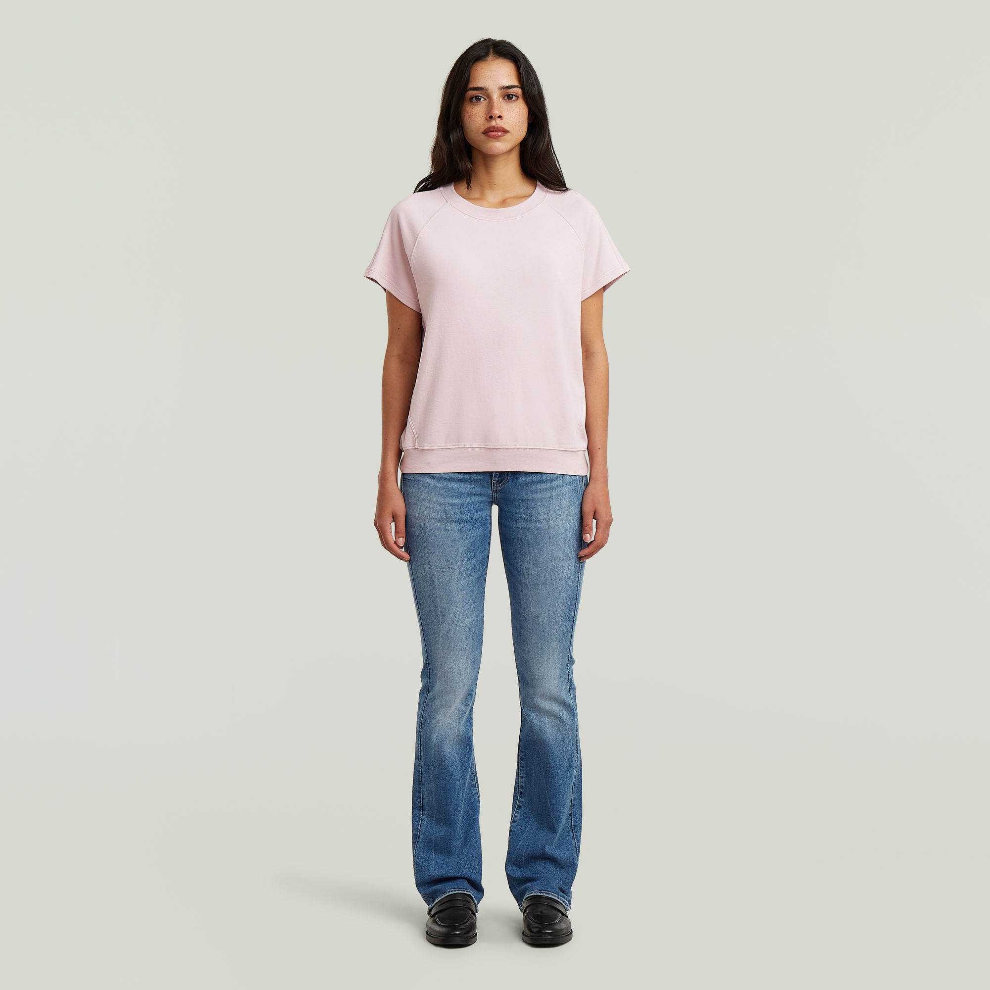 Thumbnail - Midge Bootcut Jeans - Mittelblau - Damen