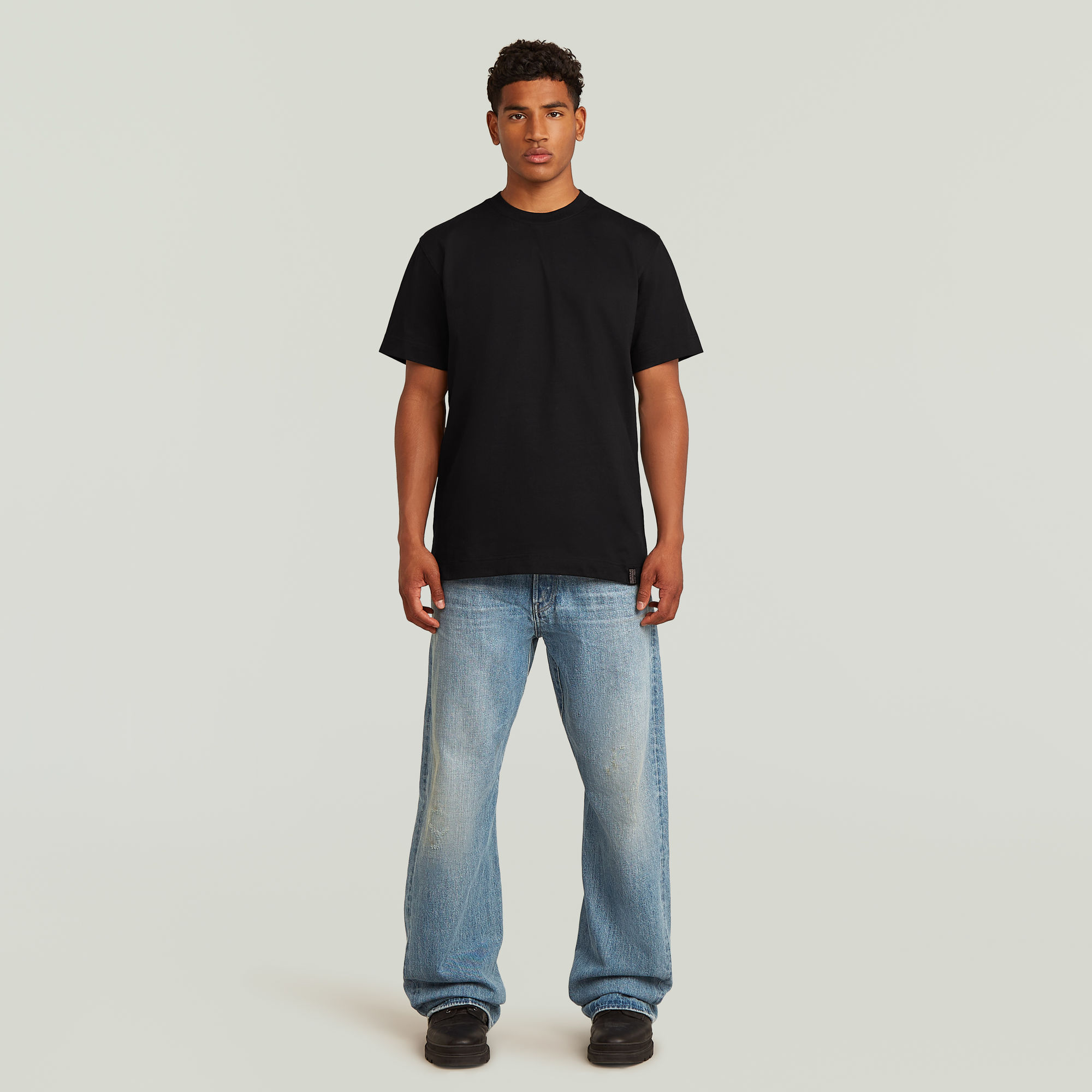 Thumbnail - Dartt Loose Bootcut Jeans - Hellblau - Herren