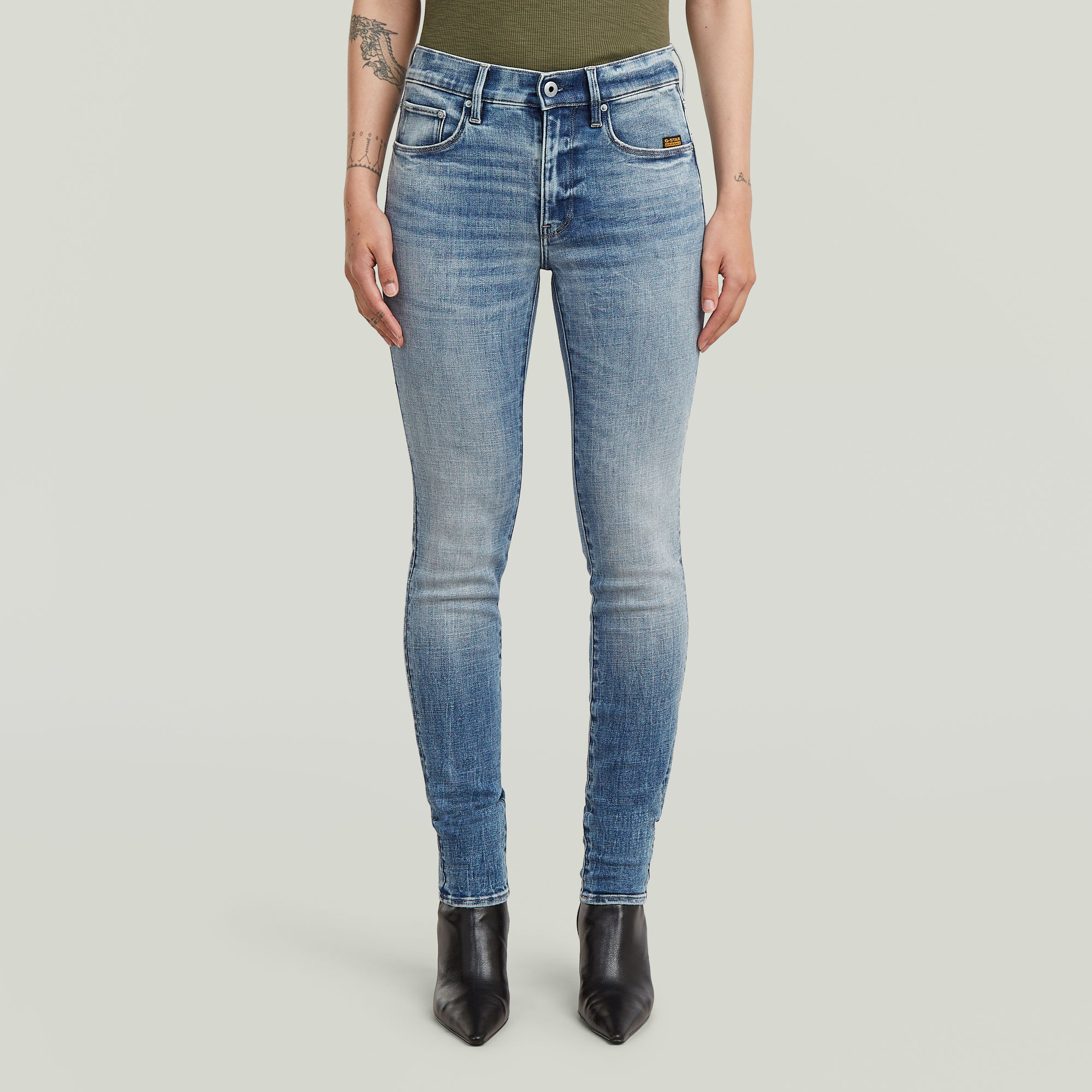 3301 Skinny Jeans - Mittelblau - Damen