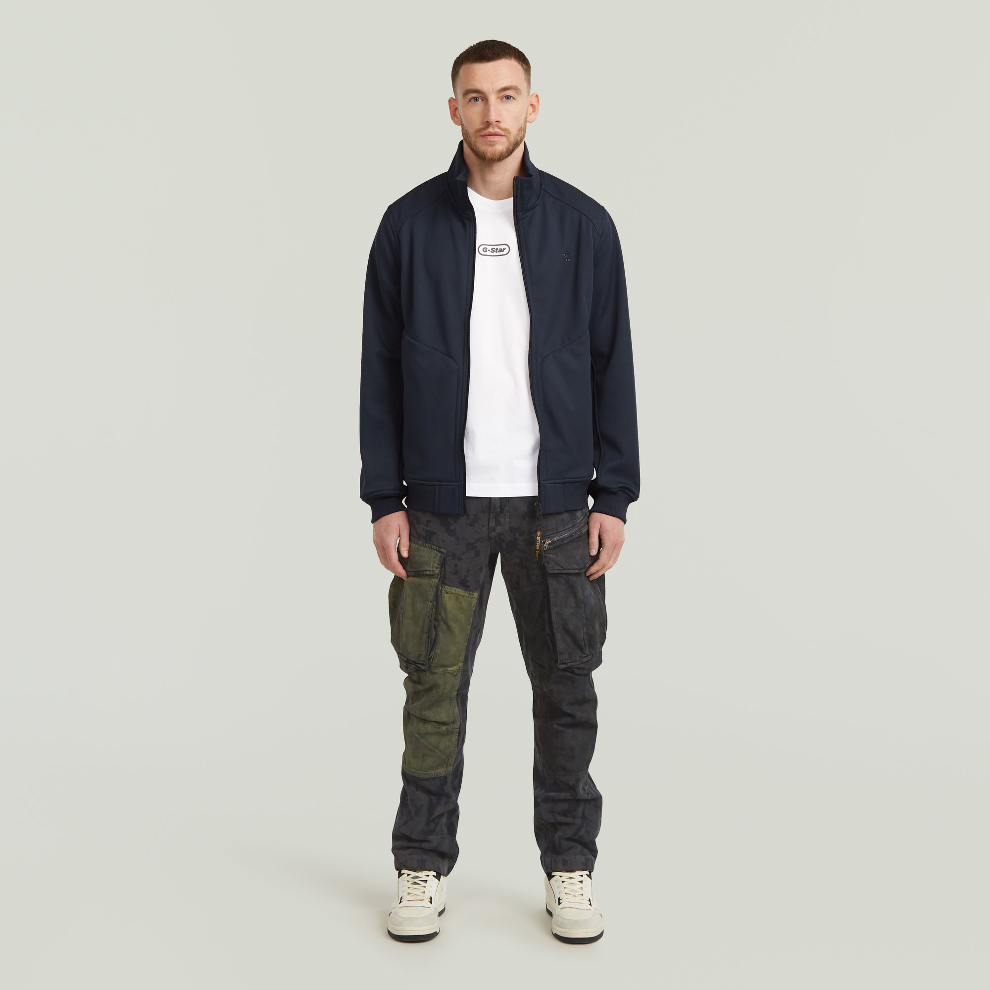 Thumbnail - Softshell Track Jacke - Dunkelblau - Herren