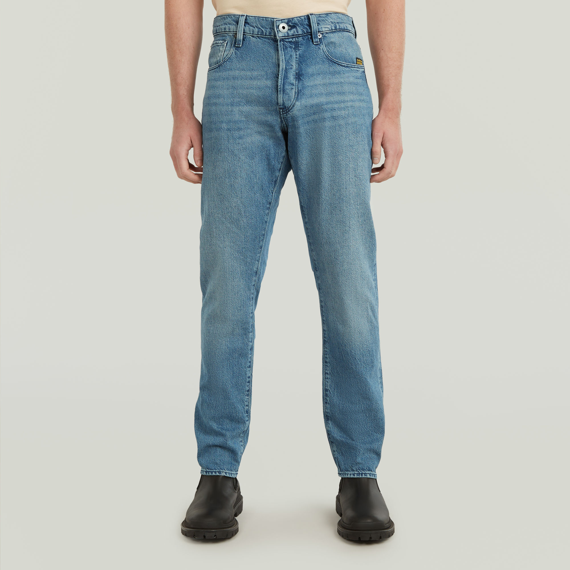 

3301 Regular Tapered Jeans - Midden blauw - Heren