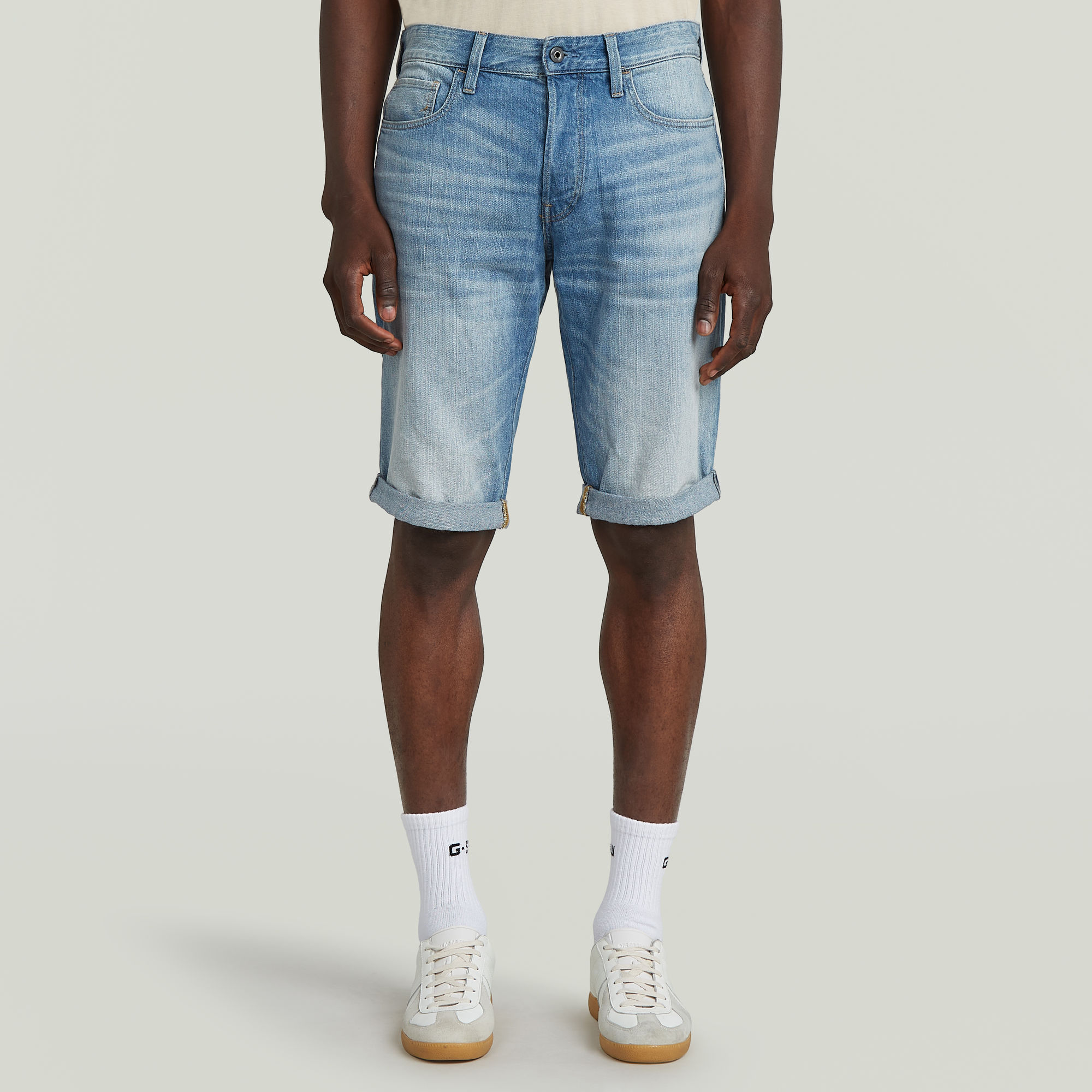

3301 Denim Short - Lichtblauw - Heren