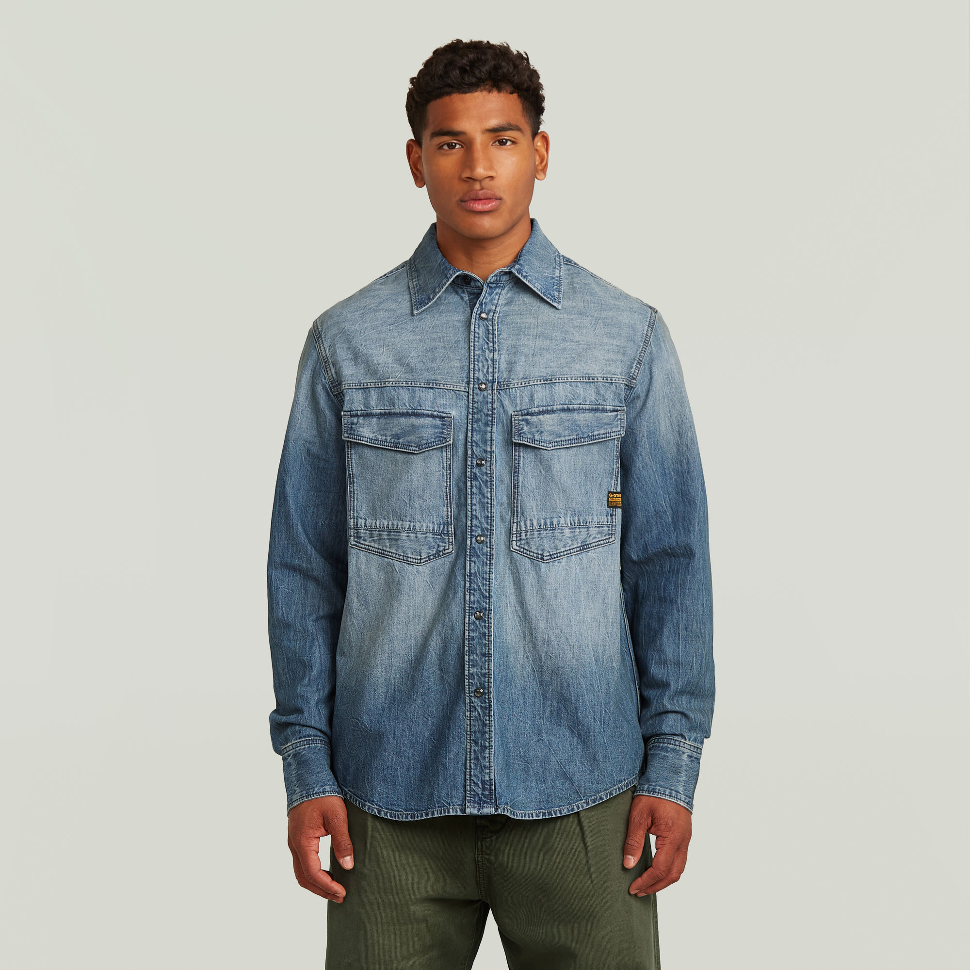 

Dakota Regular Shirt - Medium blue - Men