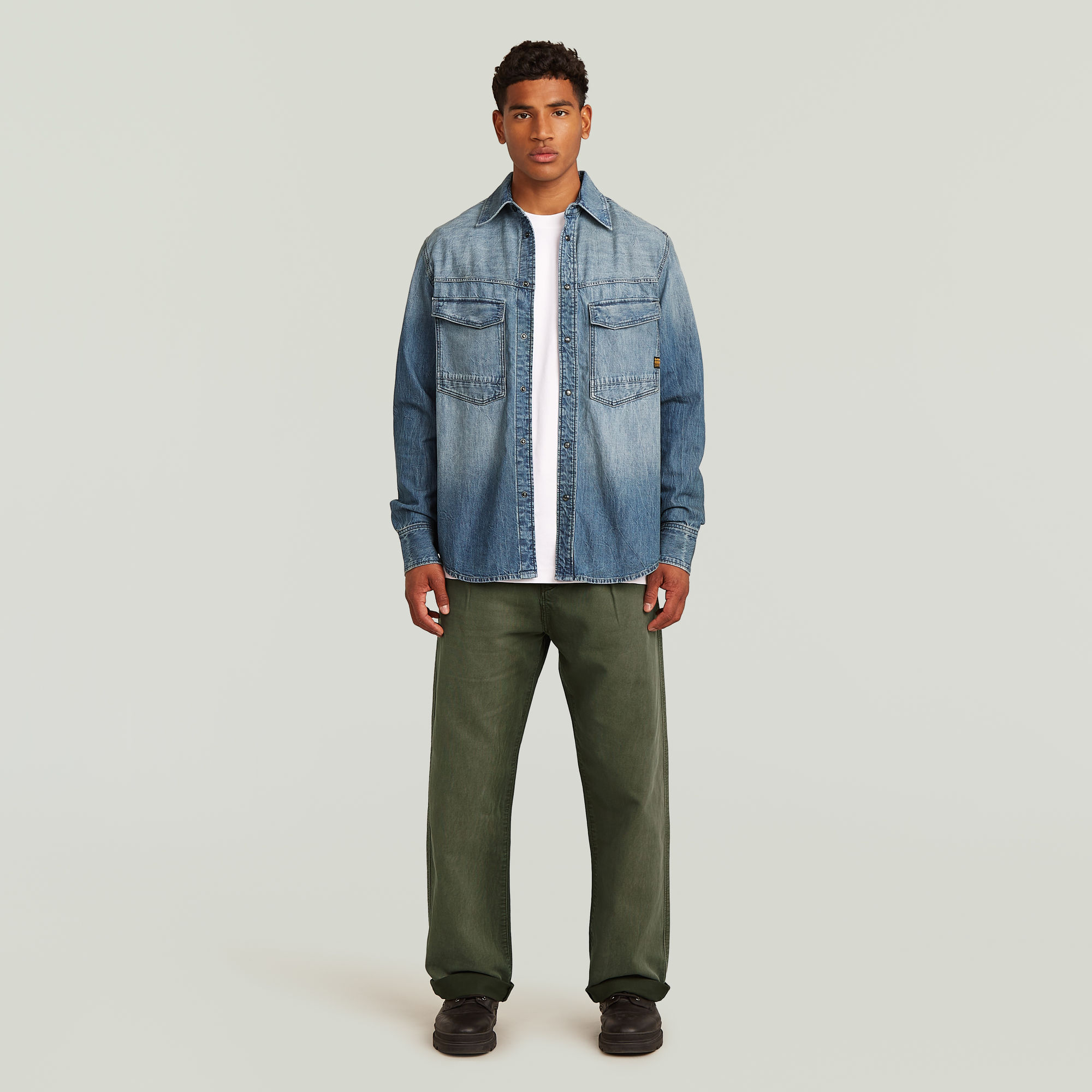 Thumbnail - Dakota Regular Hemd - Mittelblau - Herren