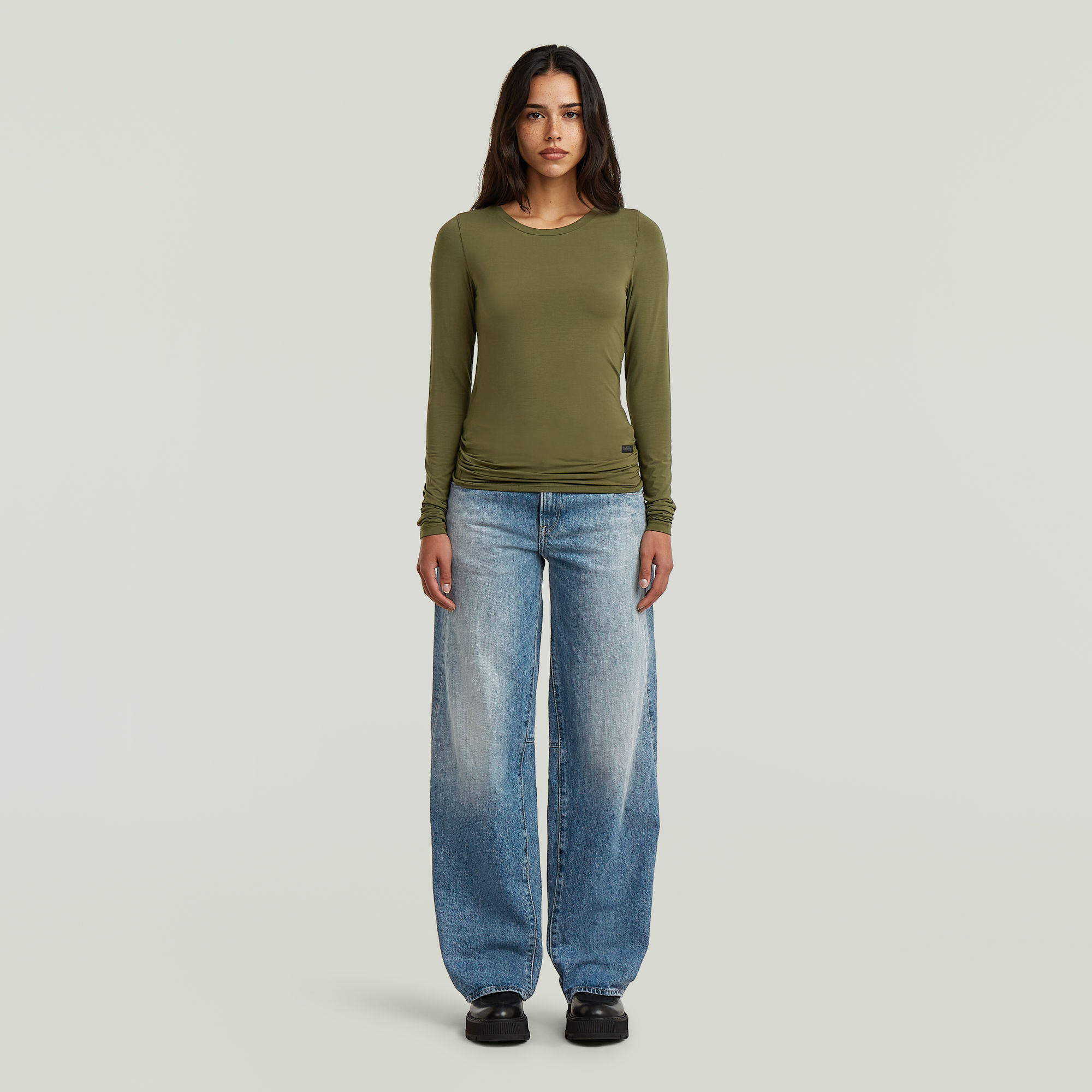 Thumbnail - 2nd Skin Long Sleeve T-Shirt - Grün - Damen