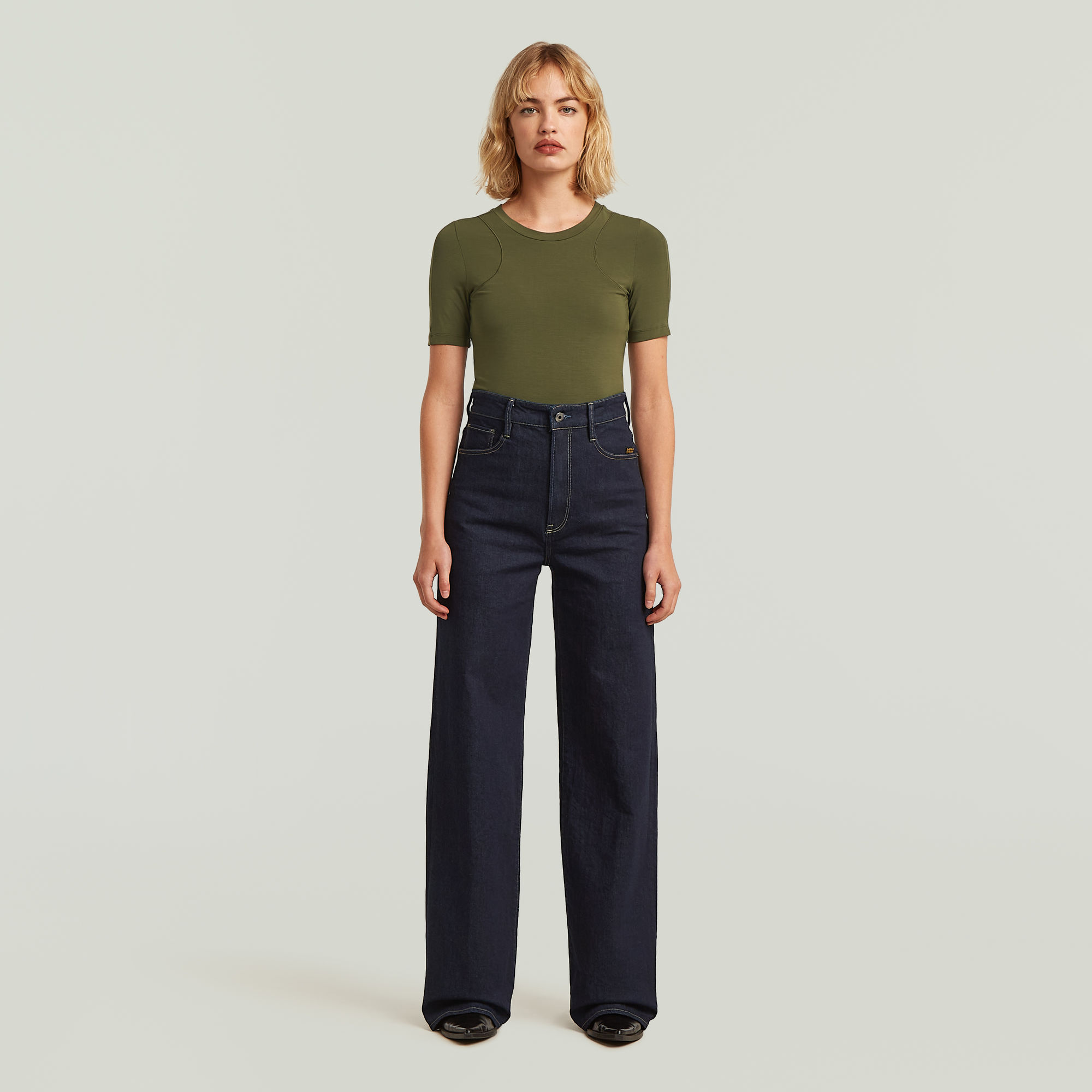 Thumbnail - 2nd Skin Bodysuit T-Shirt - Grün - Damen