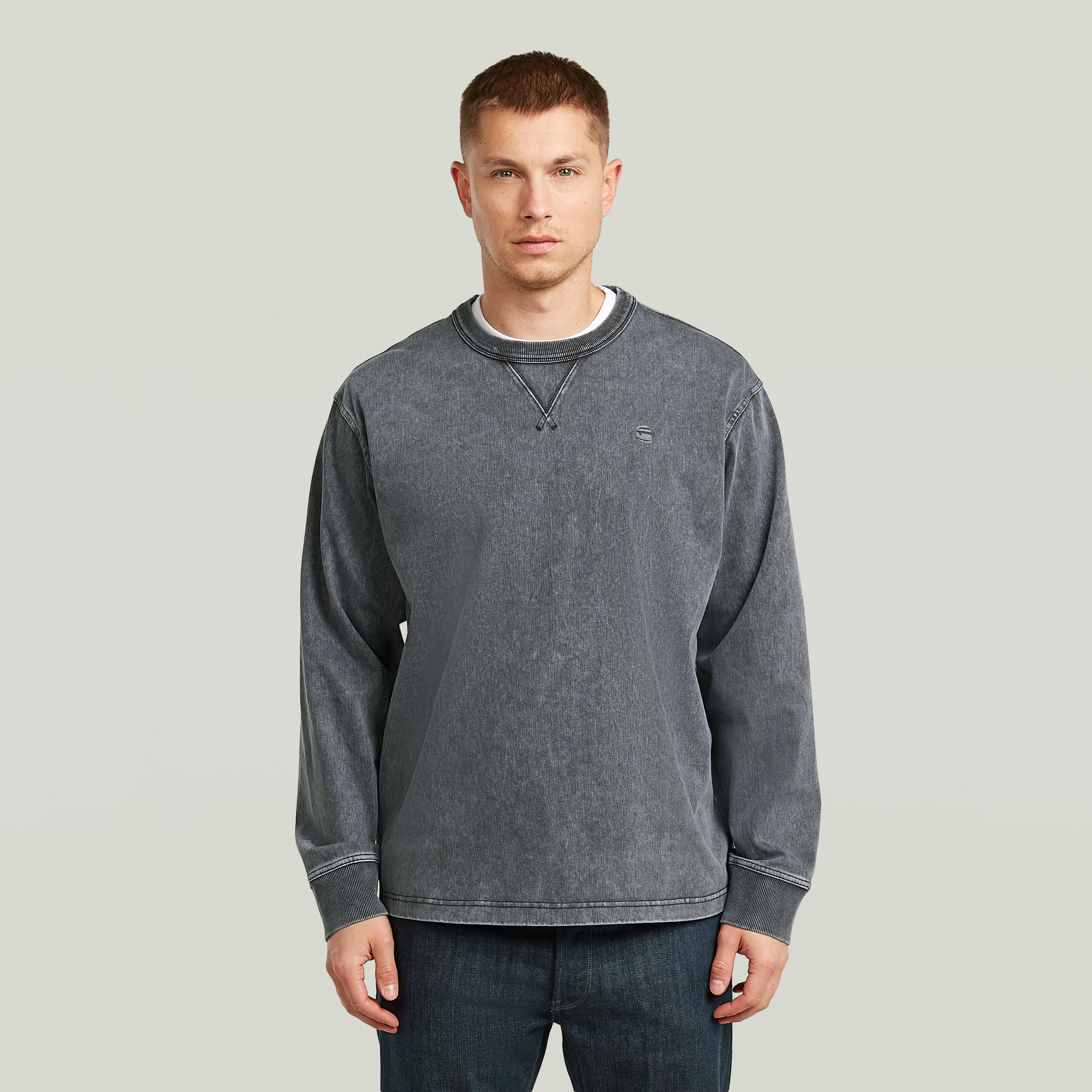 

Washed Sweater - Black - Men