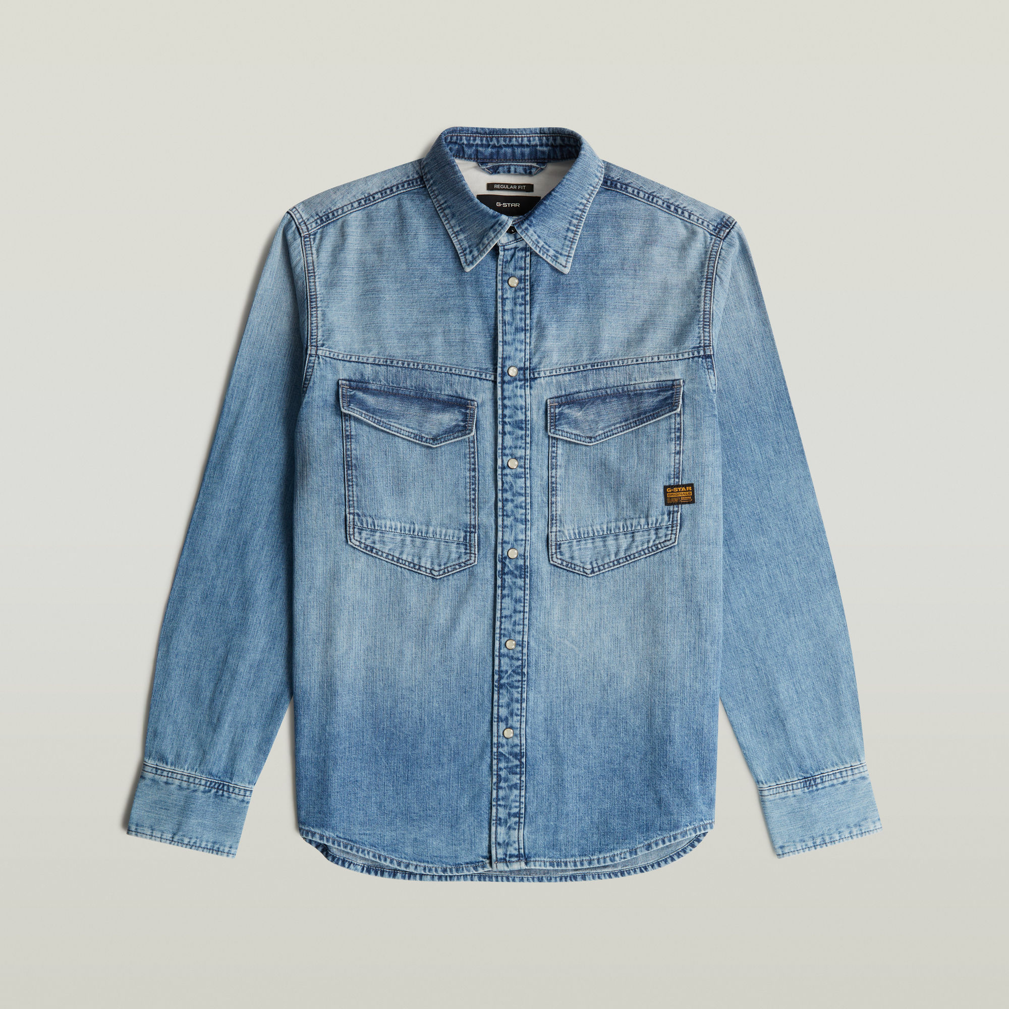 Thumbnail - Dakota Regular Hemd - Mittelblau - Herren