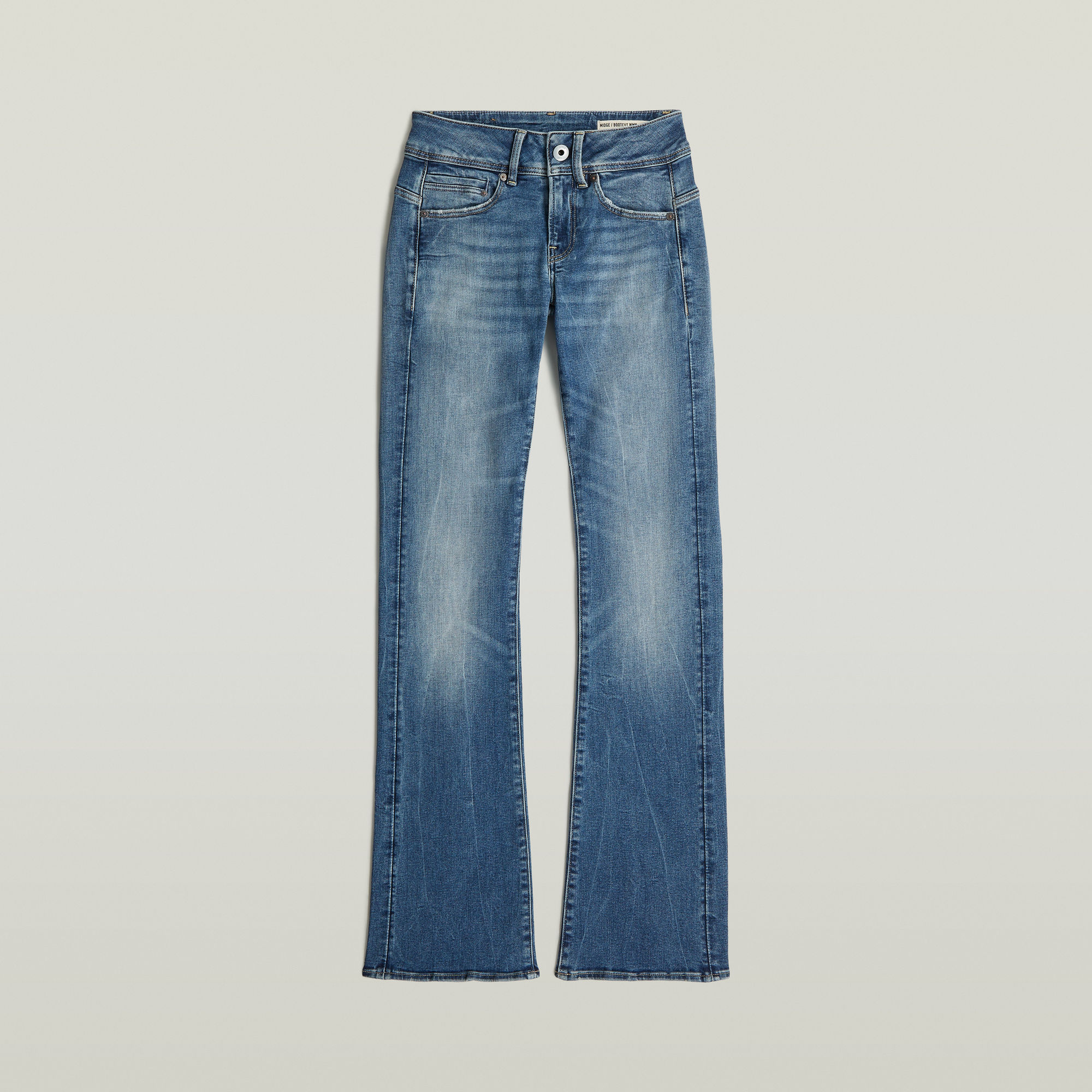 Thumbnail - Midge Bootcut Jeans - Mittelblau - Damen