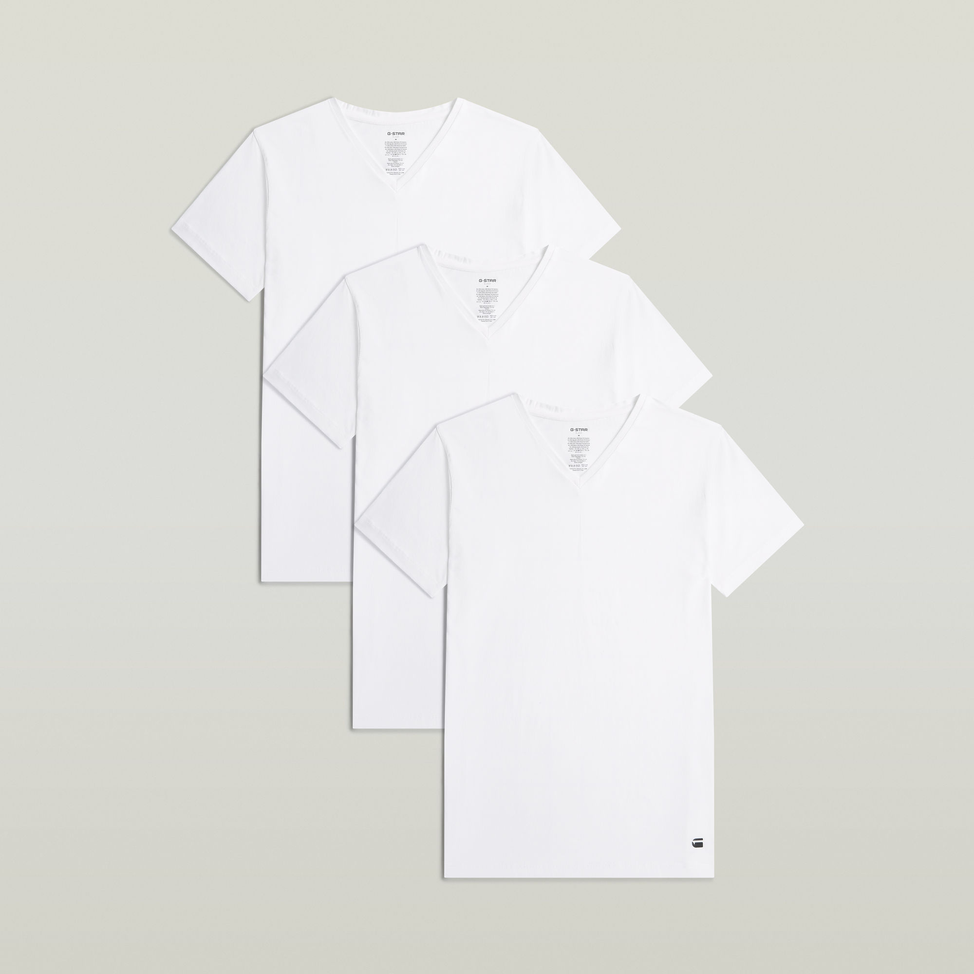 G-Star RAW Shirt met V-hals SPRUCE, 3 PACK V-NECK SLEEP SHIRTS (set, 3-delig)