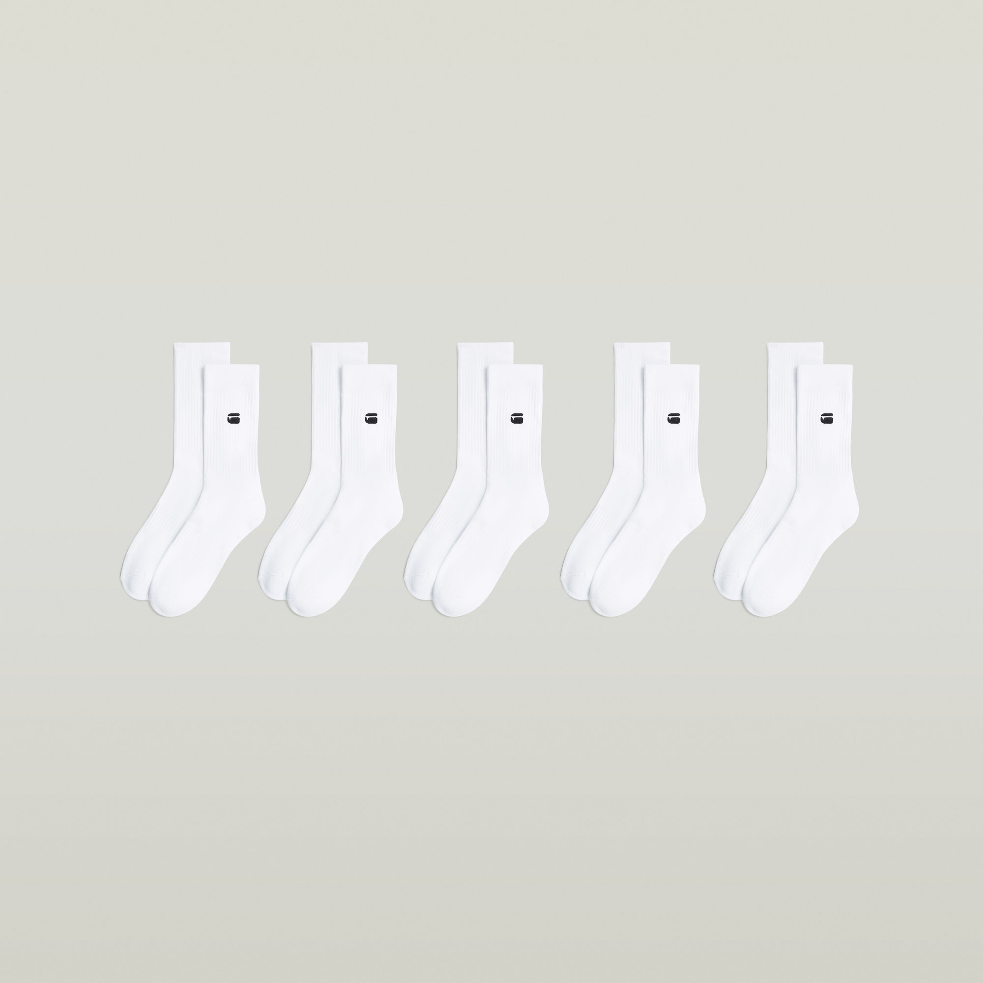Thumbnail - Socken 5er-Pack - Weiß - Herren