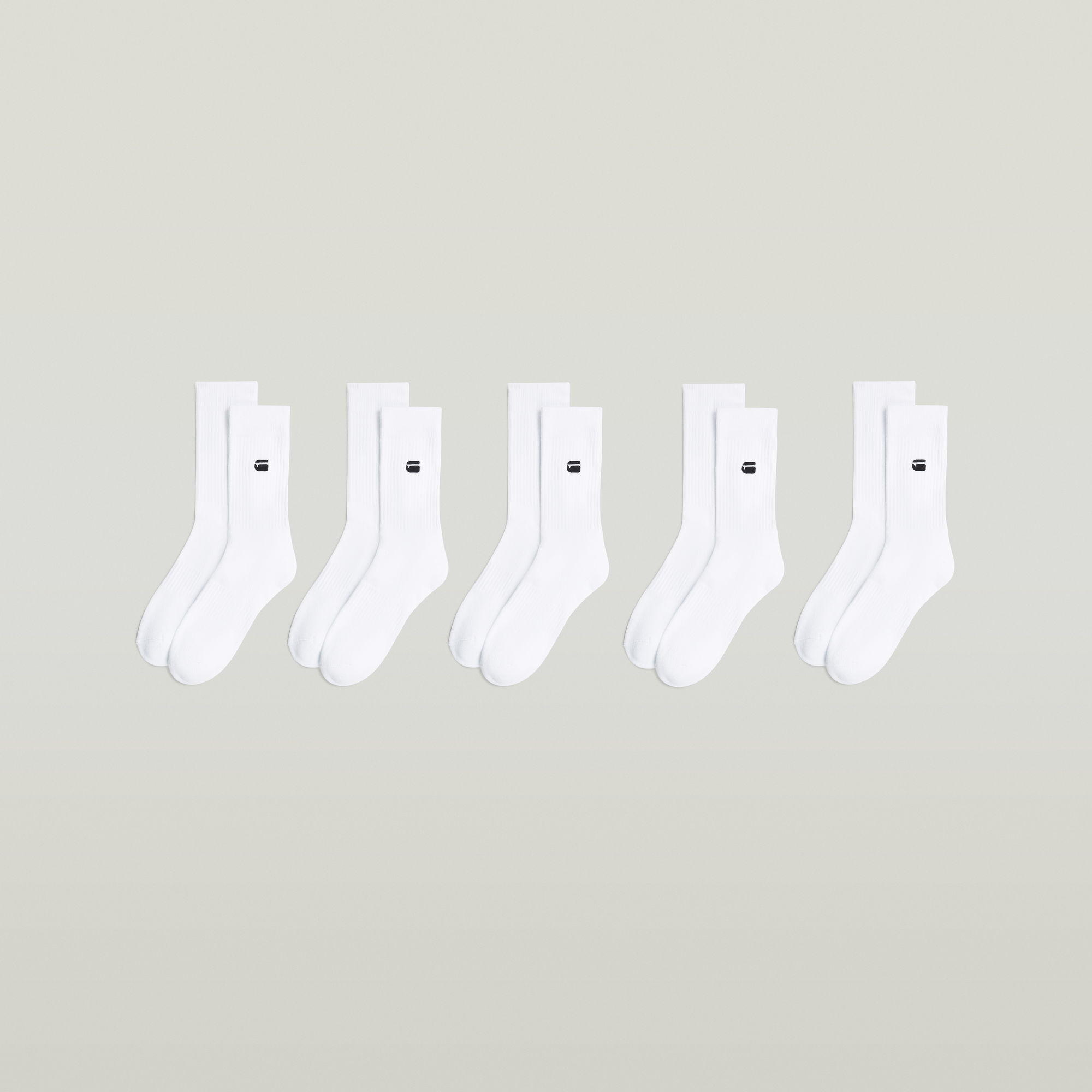 

Socken 5er-Pack - Weiß - Herren