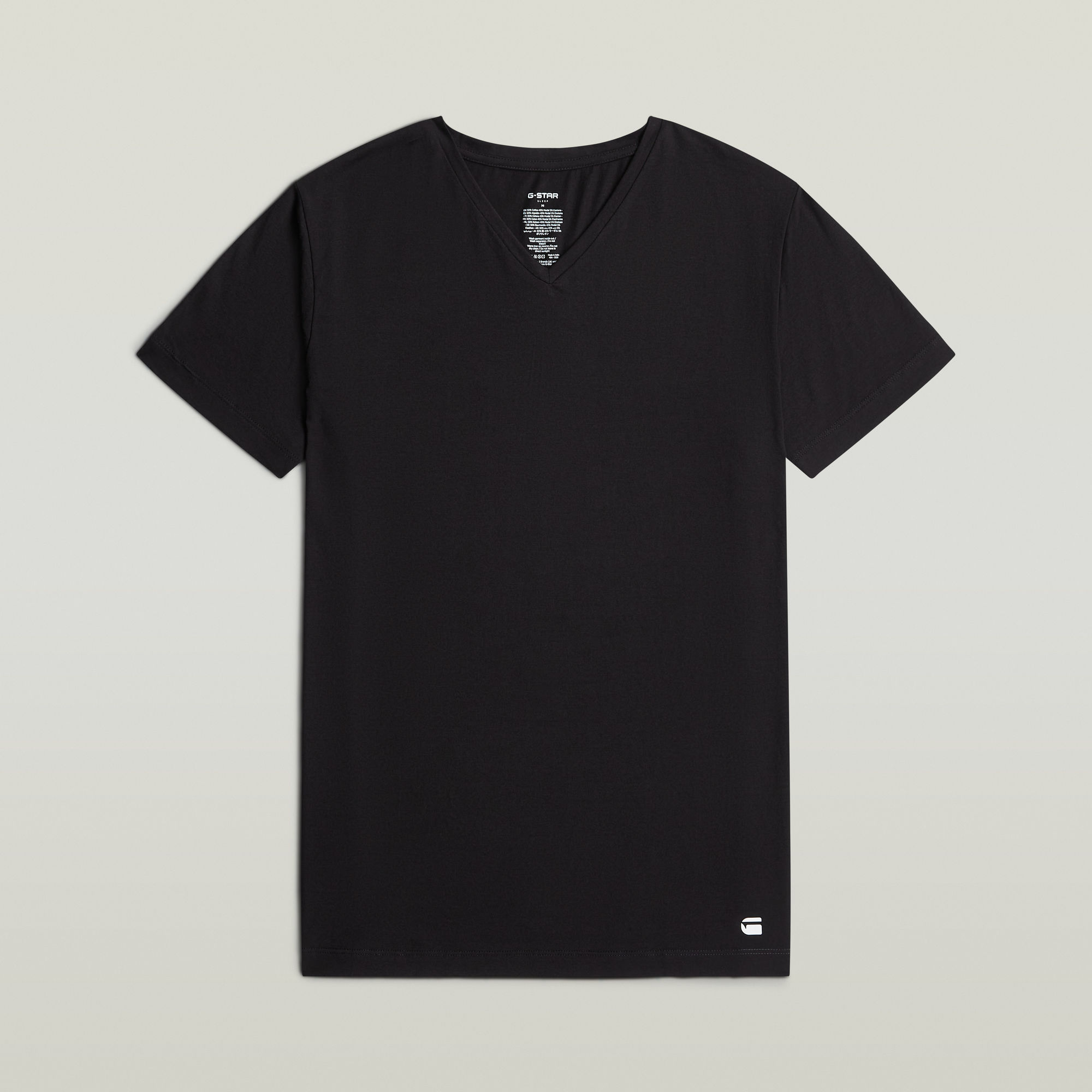 Thumbnail - T-Shirt V-Neck 3er-Pack - Schwarz - Herren