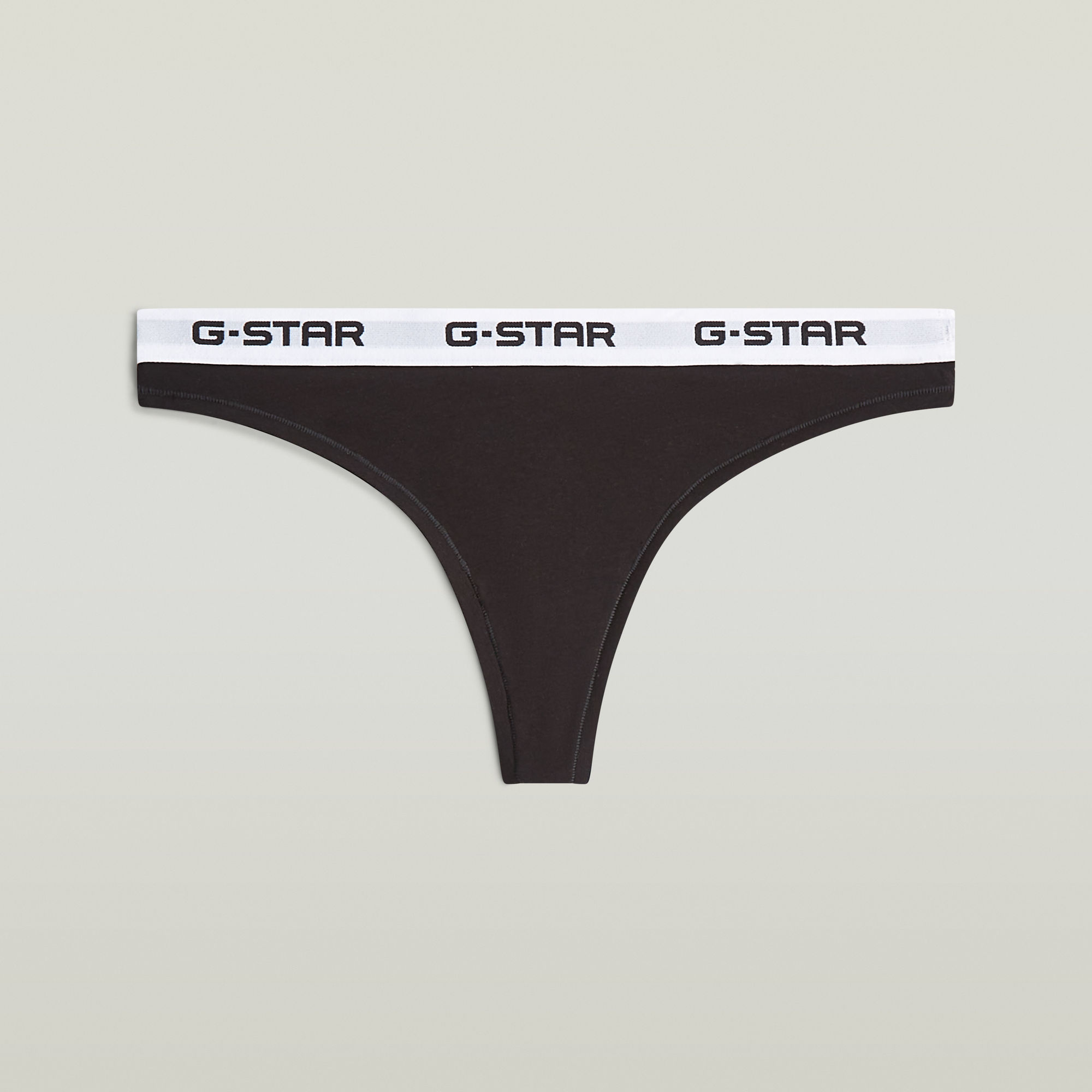 Thumbnail - Thong Brief 2er-Pack - Schwarz - Damen