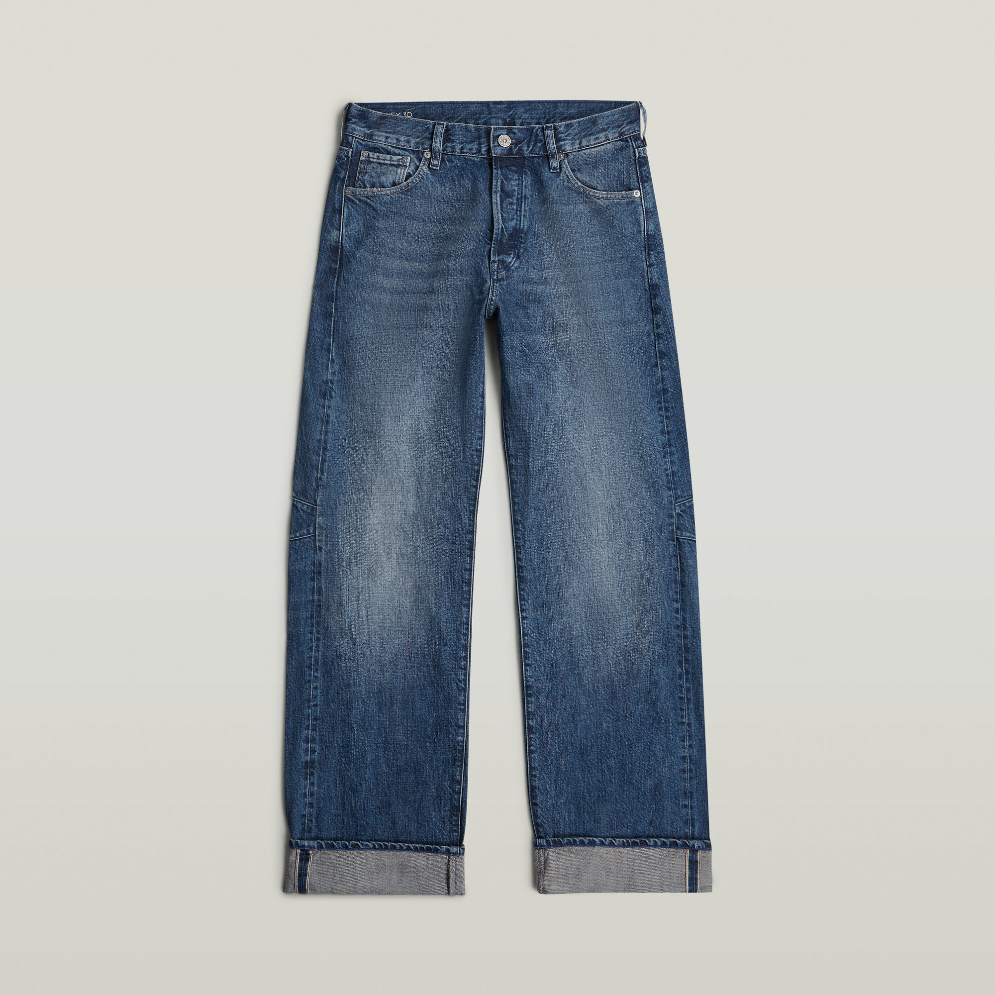 Bowey Boyfriend Selvedge Jeans - Dunkelblau - Damen
