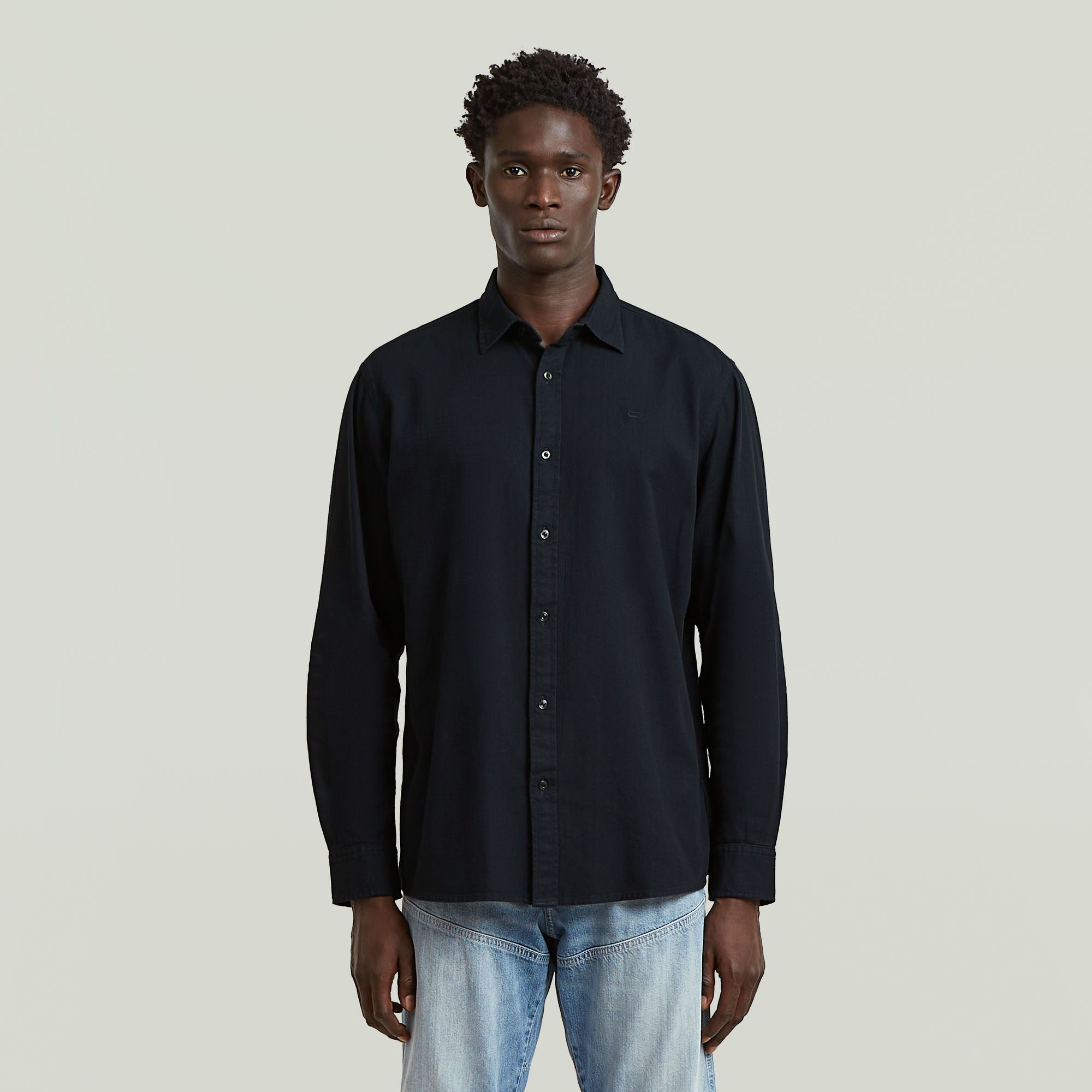 

Clean Regular Shirt - Dark blue - Men