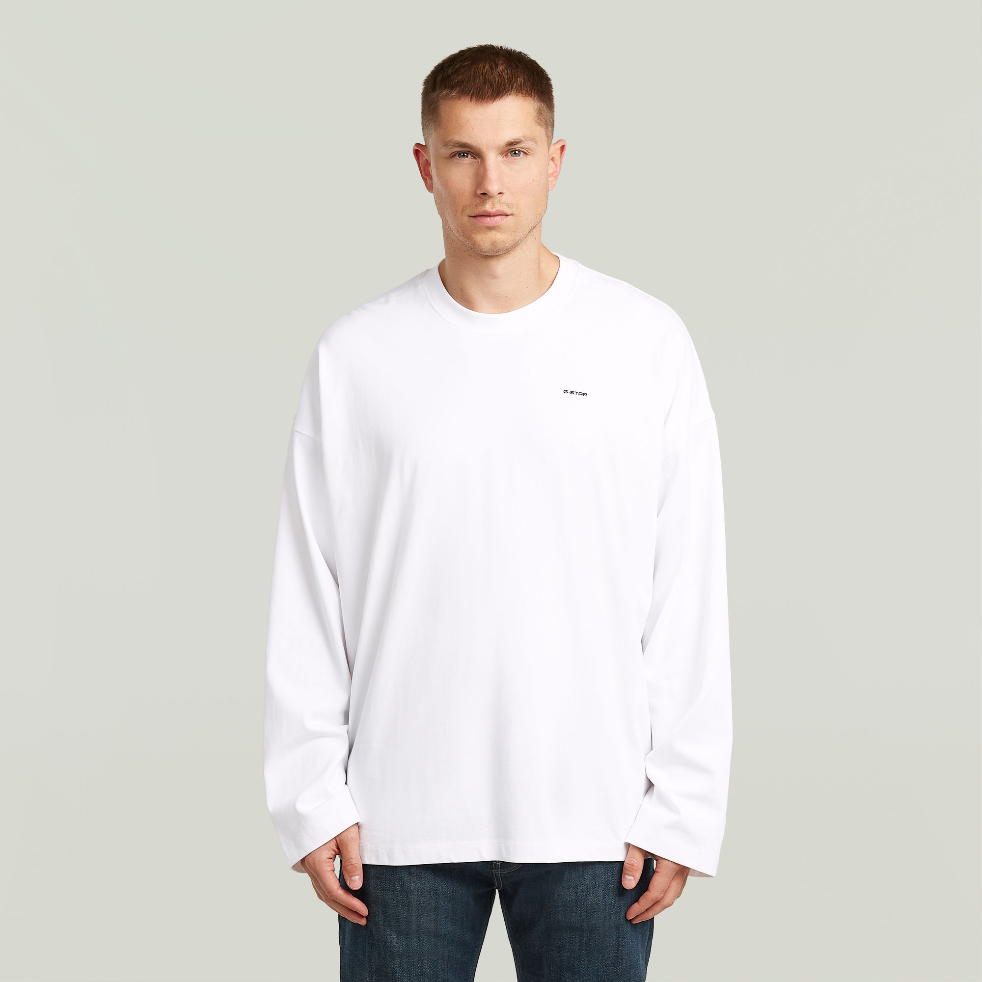 

Heavy Jersey Oversized T-Shirt - White - Men